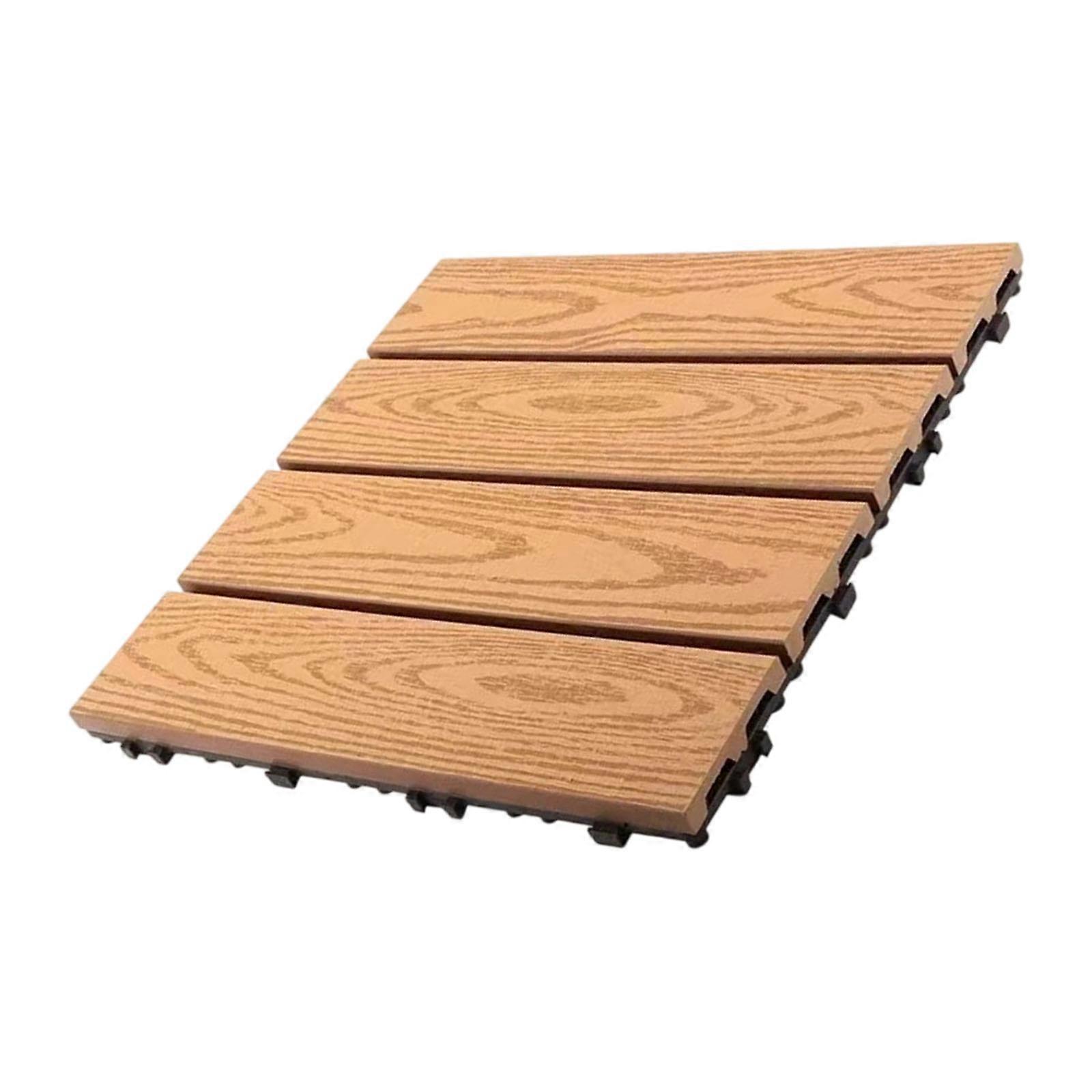 防水複合ウッドデッキボード耐日光スプライス子供用安全なフローリングペット屋外使用木目調オリジナル