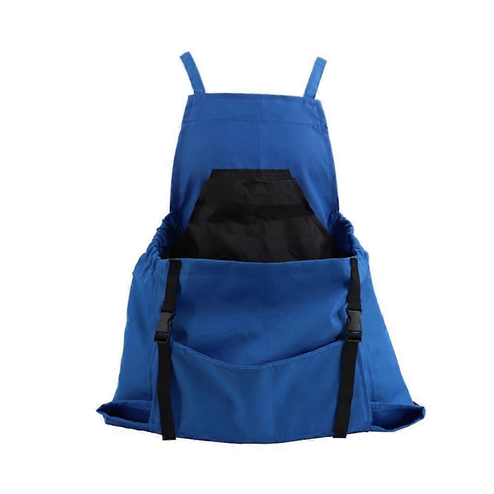 Gardening Apron Harvesting Pouch For Vegetables Fruit And Berry Picking Bag Blue