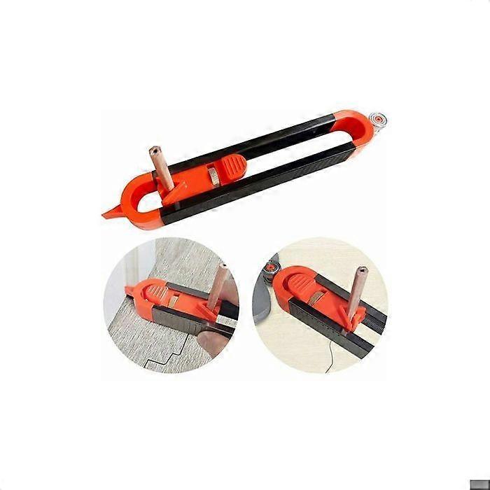 Precise Contour Gauge with Multi-function Lock for Tile Board Pencil and Wood Edge Measuring Template