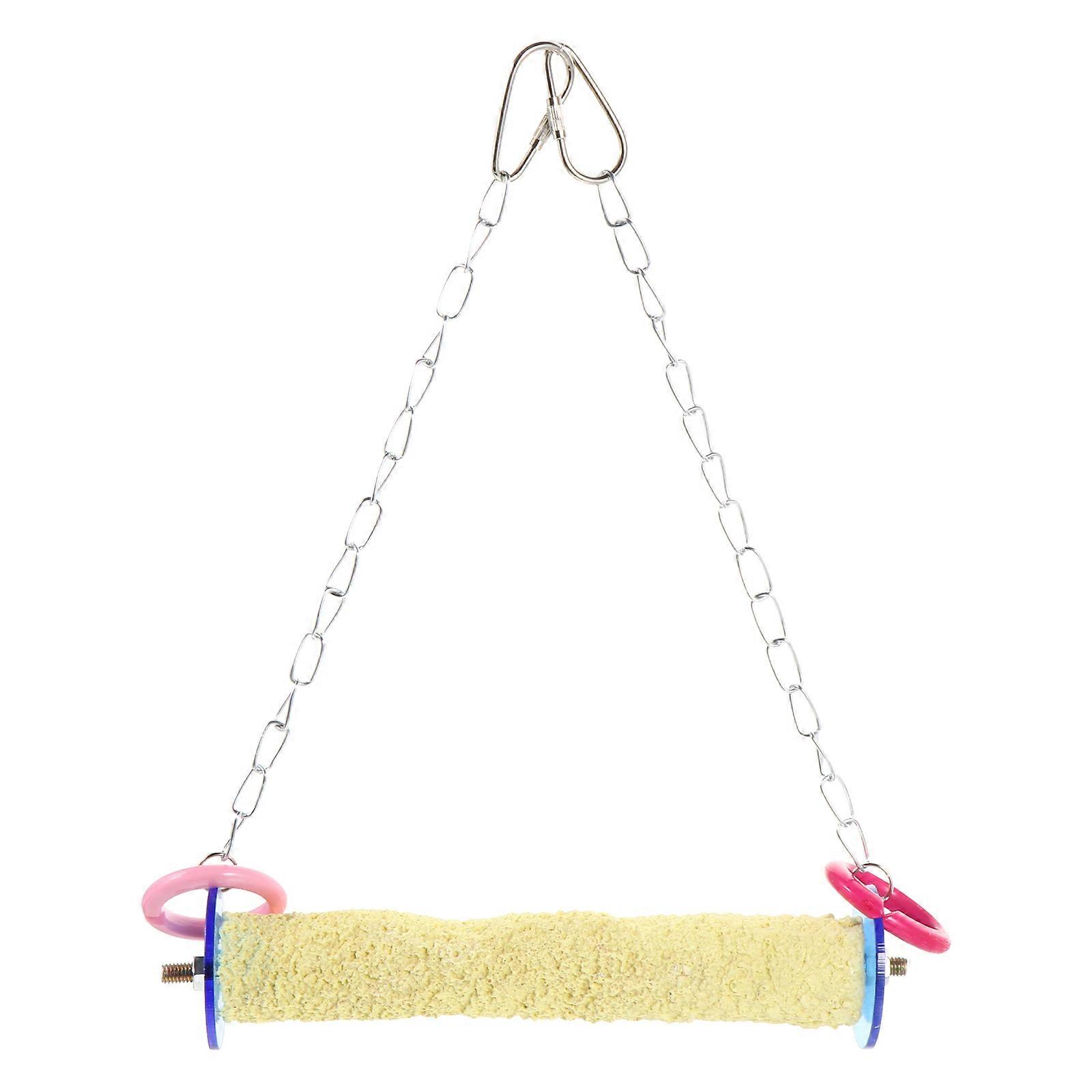 Pet Parrot Playstand Large Parrot Toys Practical Design Alloy 4.3x2cm Muscle Stimulation 1Pcs