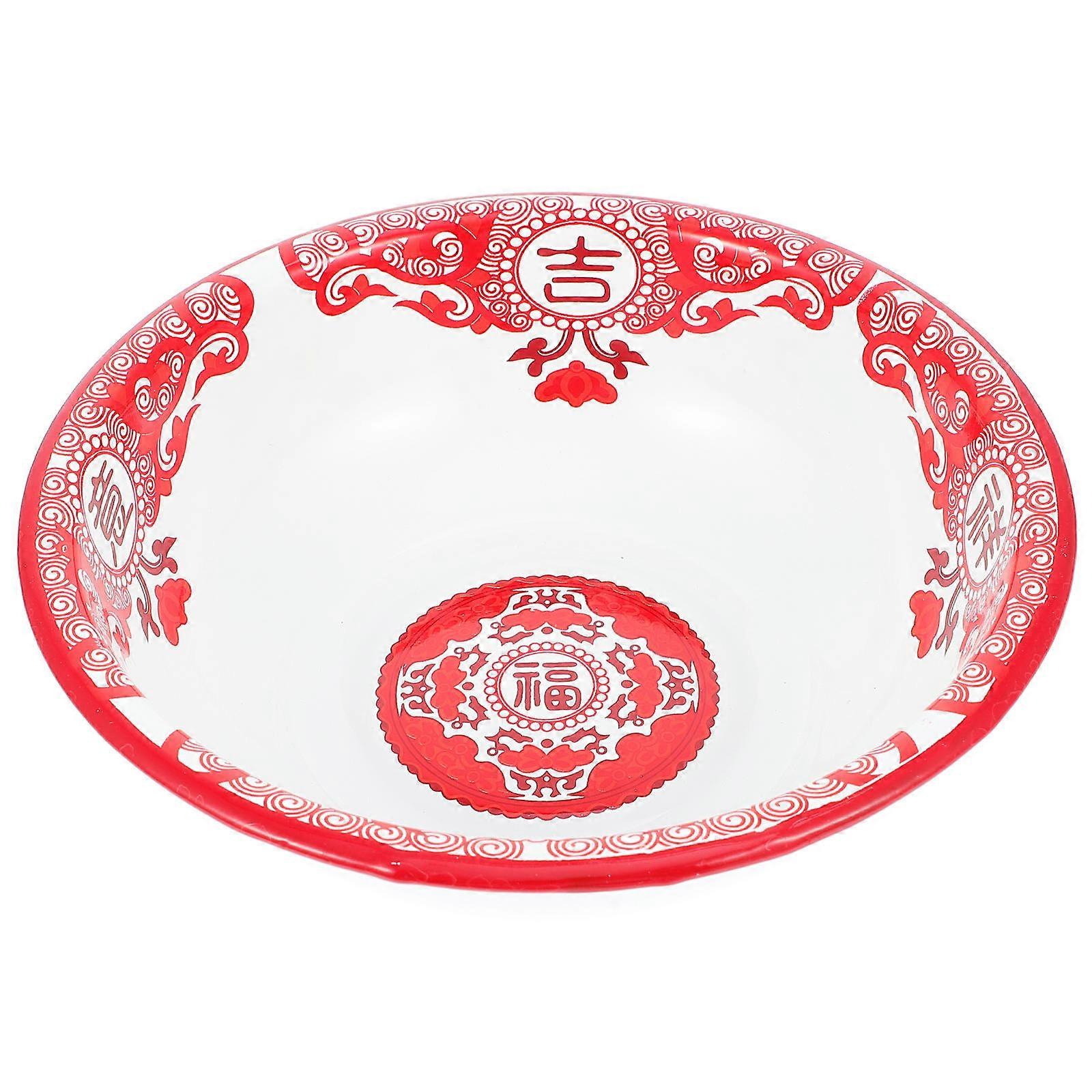 Enamelware Washing Basin Thickened Soup Holder Home Use Fruit Vegetable Dough Mixing 20X20X7CM 1Pcs