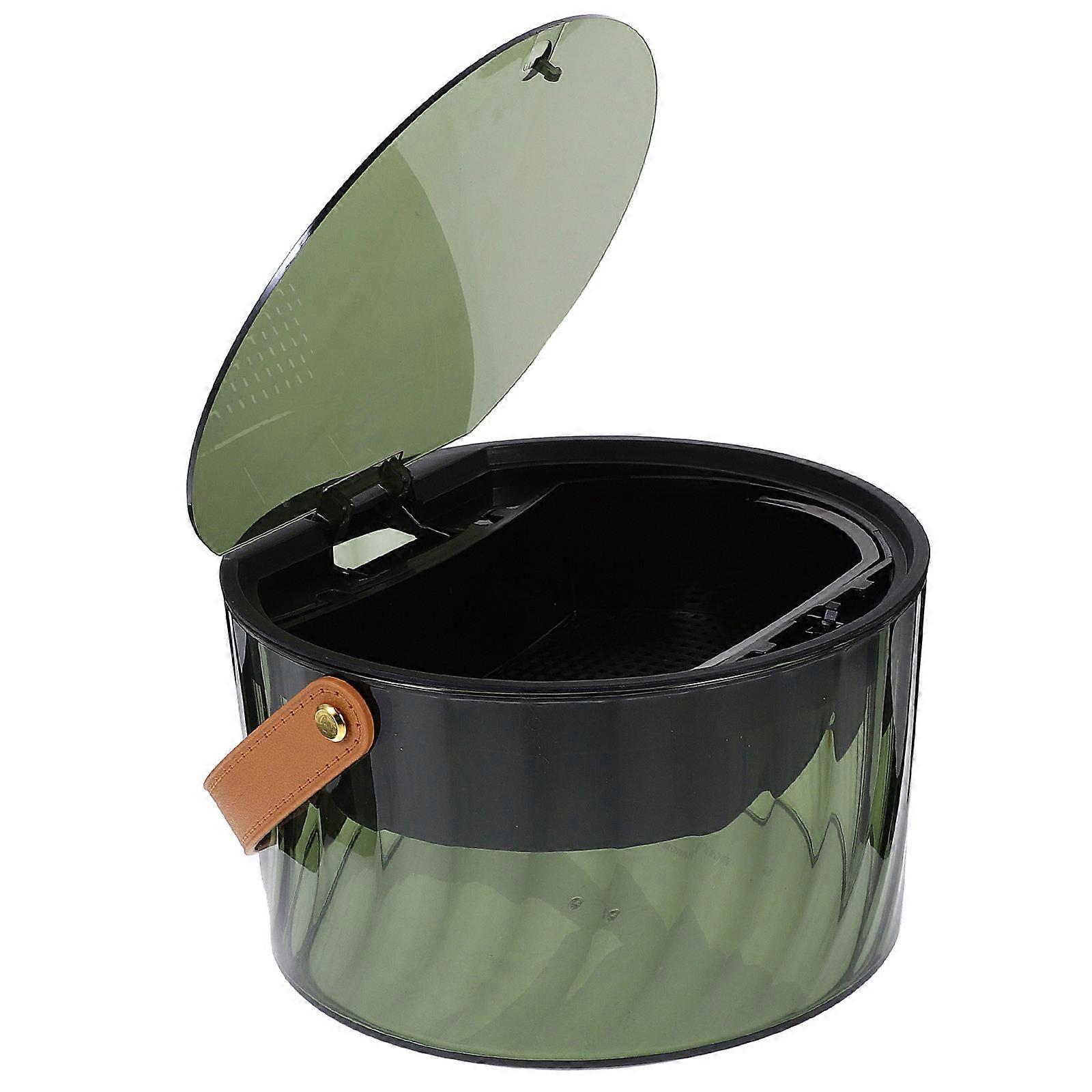 Bedroom Trash Can Rectangular Storage Container Homeowners Office Workers Press Lid 1Set