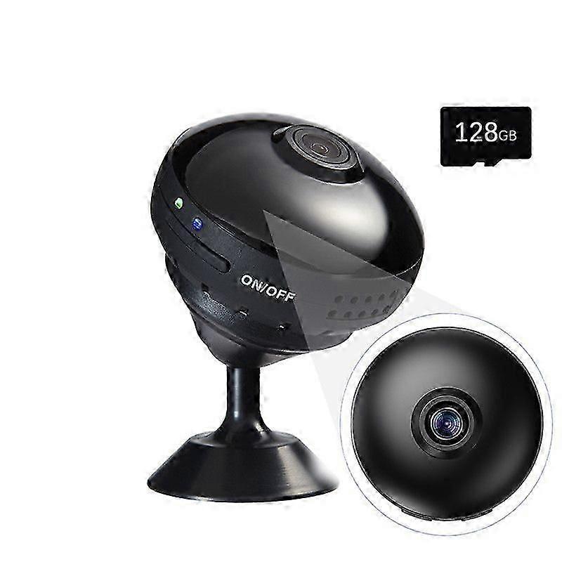Panoramic Camera, with 128GB Memory Card, 170 Wide Angle, Compatible with Android/iPhone, Black