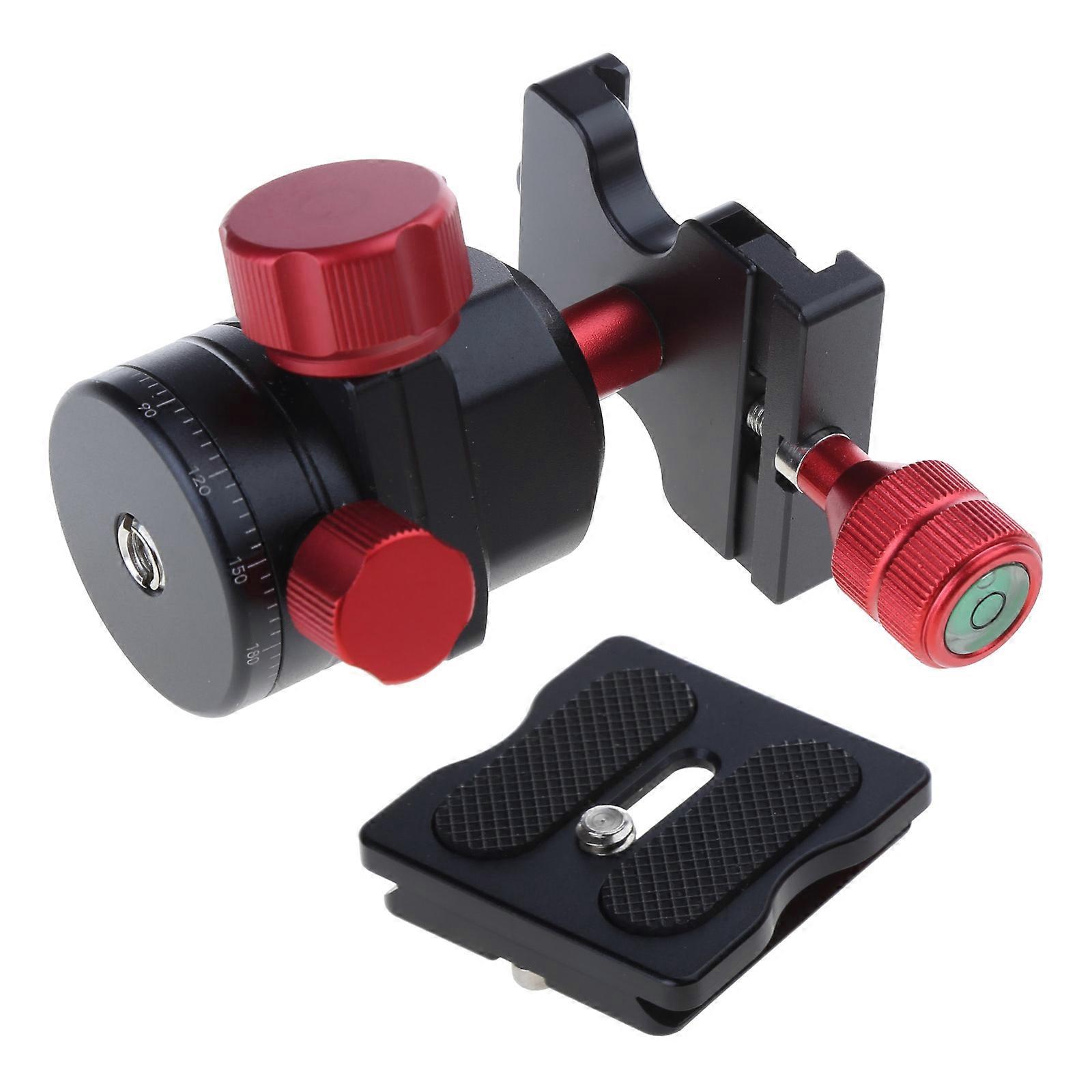 360 Rotating Professional Metal Ballhead Spherical Max Loading Capacity 5 Kg Quick Release Shoe Plate and Handle Multicolor