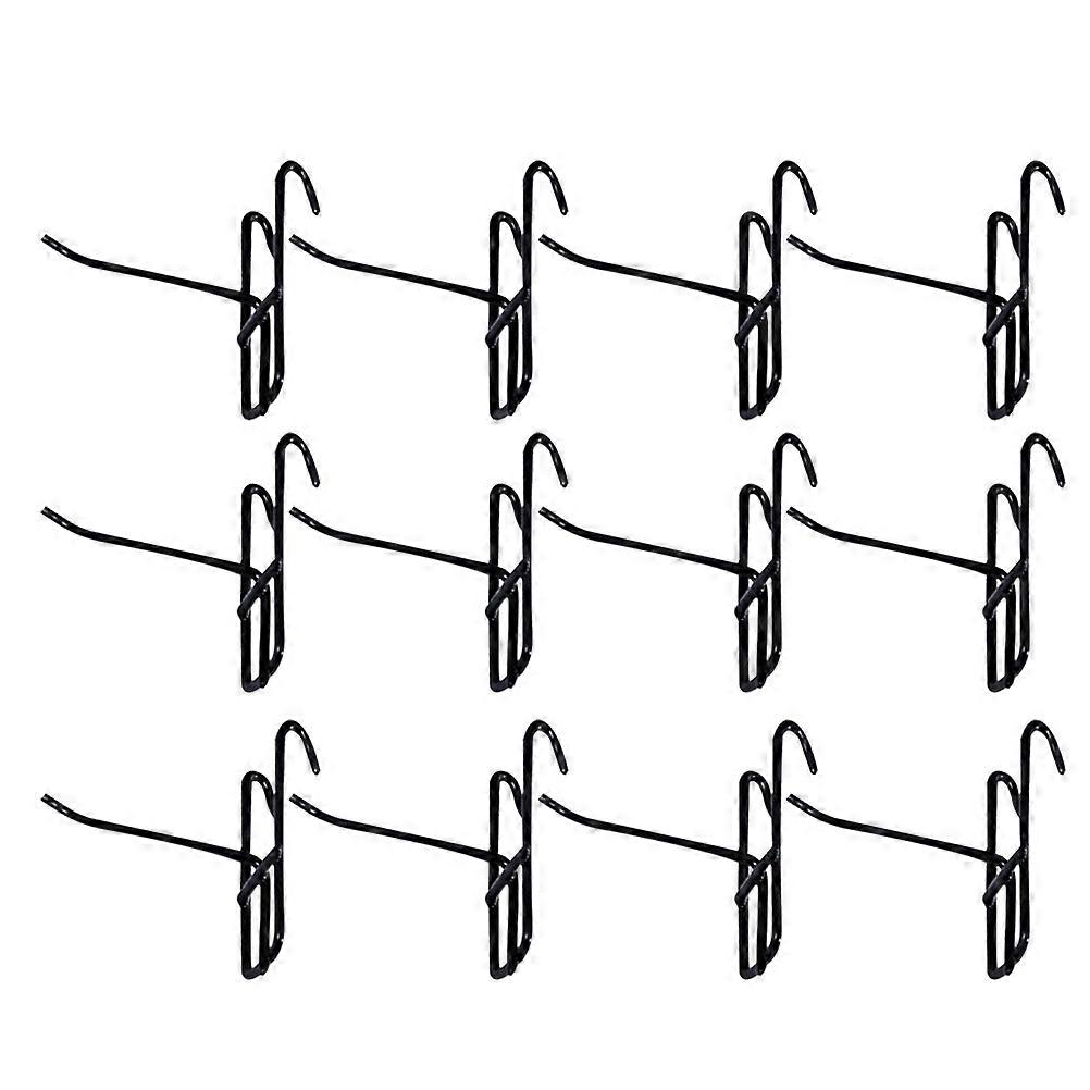 Black Hanging Hook Simple Design No Nails For Kitchen Workshop 20Pcs