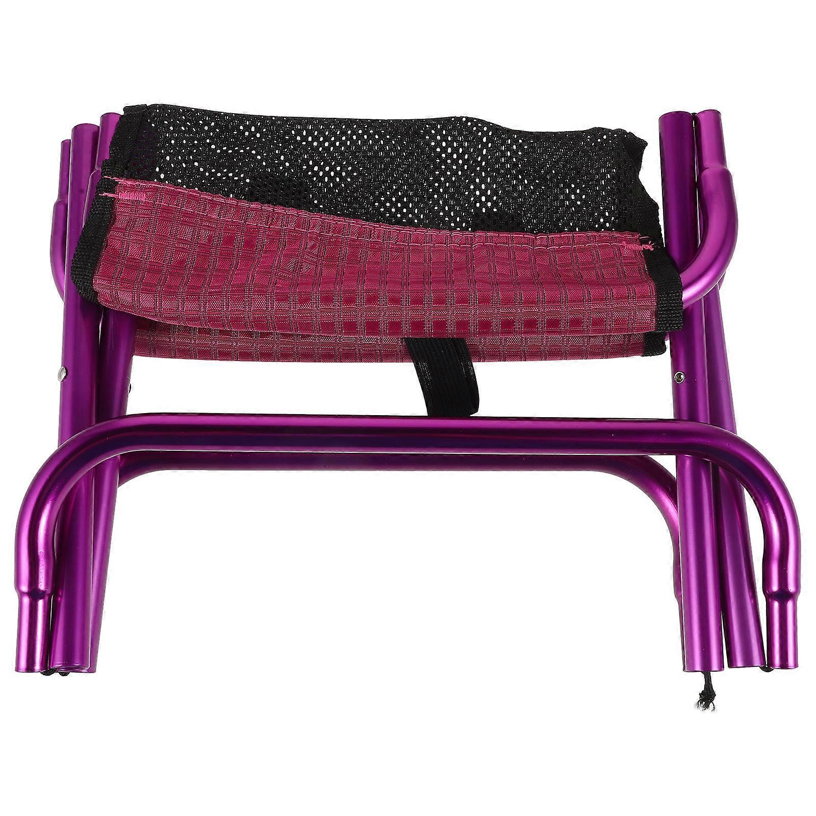 Folding Chair Camping Portable Lightweight Durable Large Capacity 31.50X30.00X25.50CM Purple 1Set
