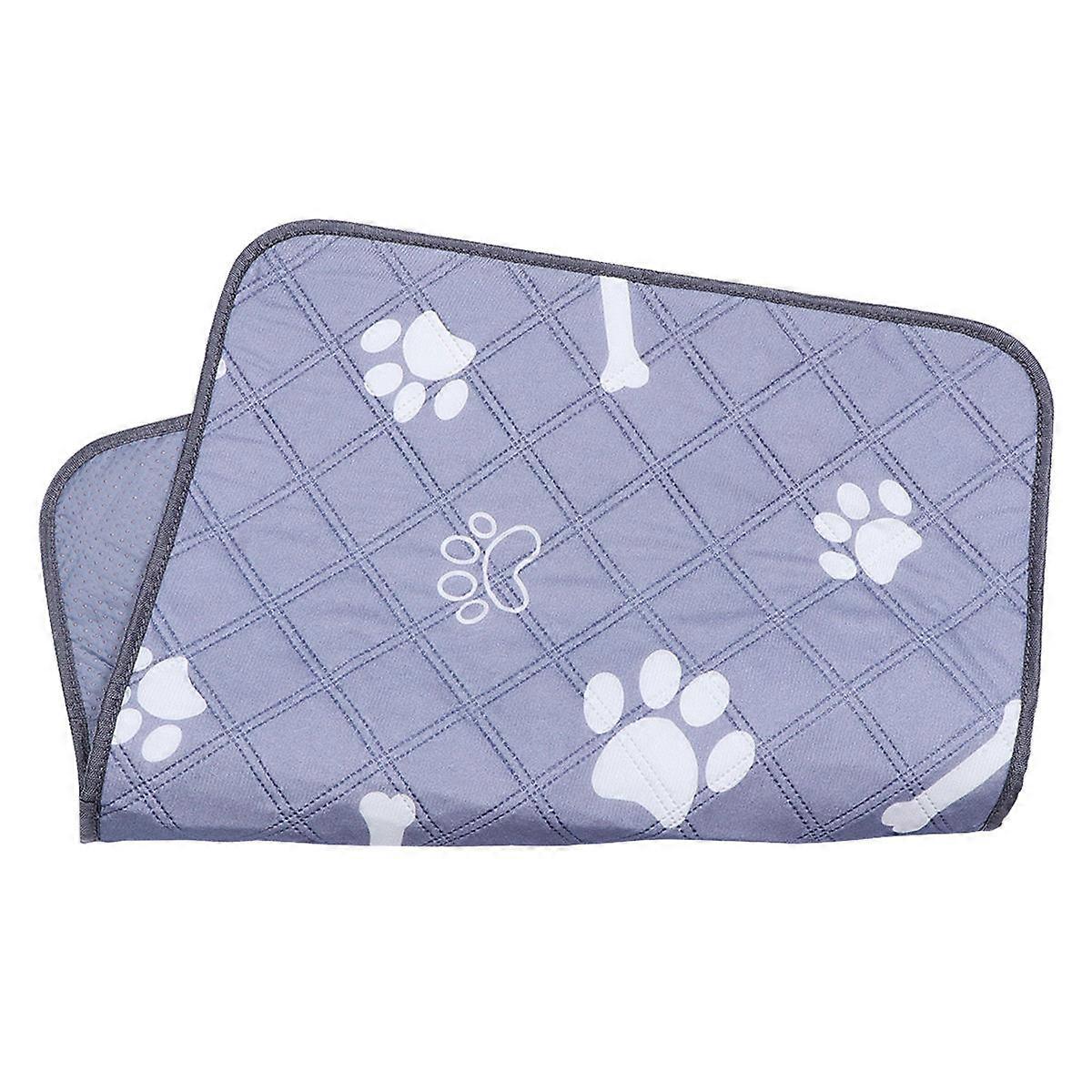 Bone Pattern Waterproof 1 Set Pet Pee Cushion Training Mat Anti Slip Dog Mat