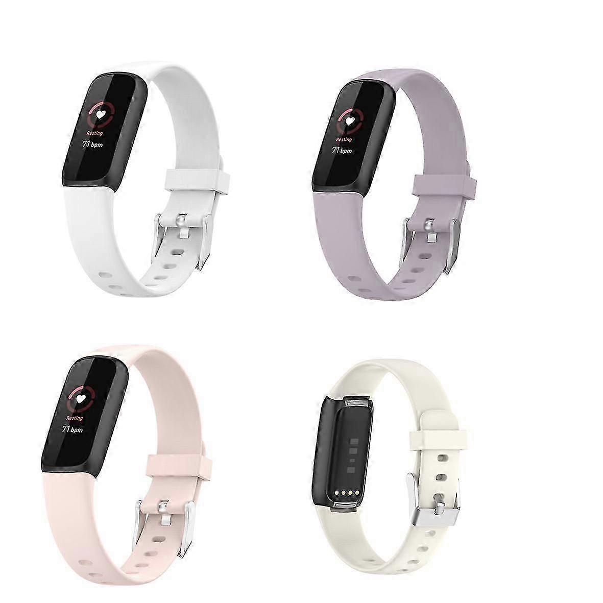 Fitbit Luxe Straps - 4 Pack Of Soft Silicone Bands