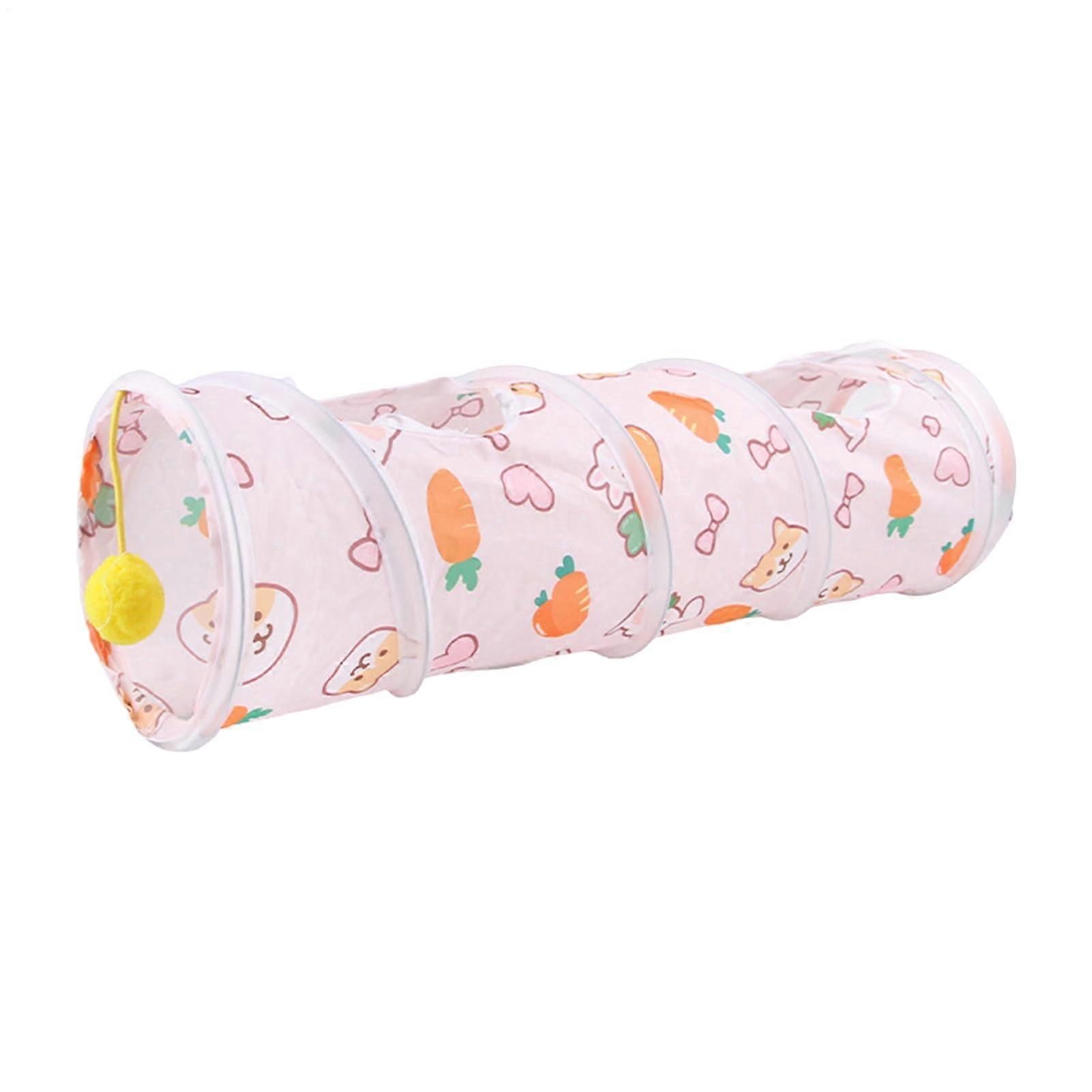 Hasentunnel – Pet Sleep Pipe, Foldable Tunnel for Kittens, Dwarf Rabbits, Rabbits, Guinea Pigs, Chinchillas, Exercise, Activity, Fun Toy