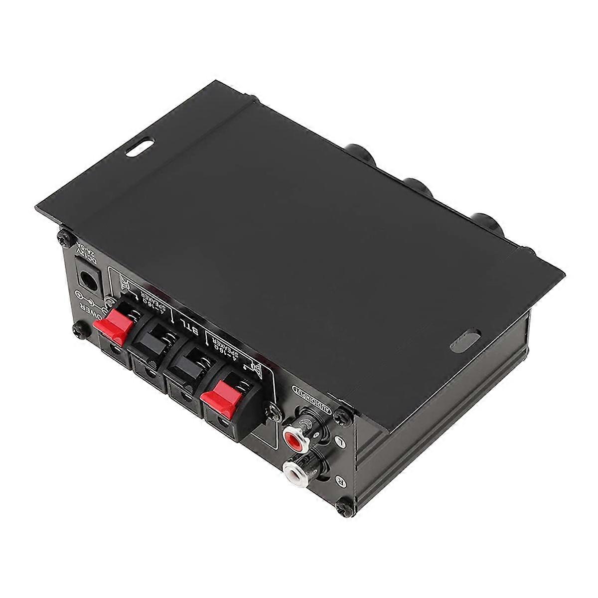 2X Power Amplifier Audio Karaoke Home Theater Amplifier 2 Channel Class D Amplifier USB/SD AUX Input
