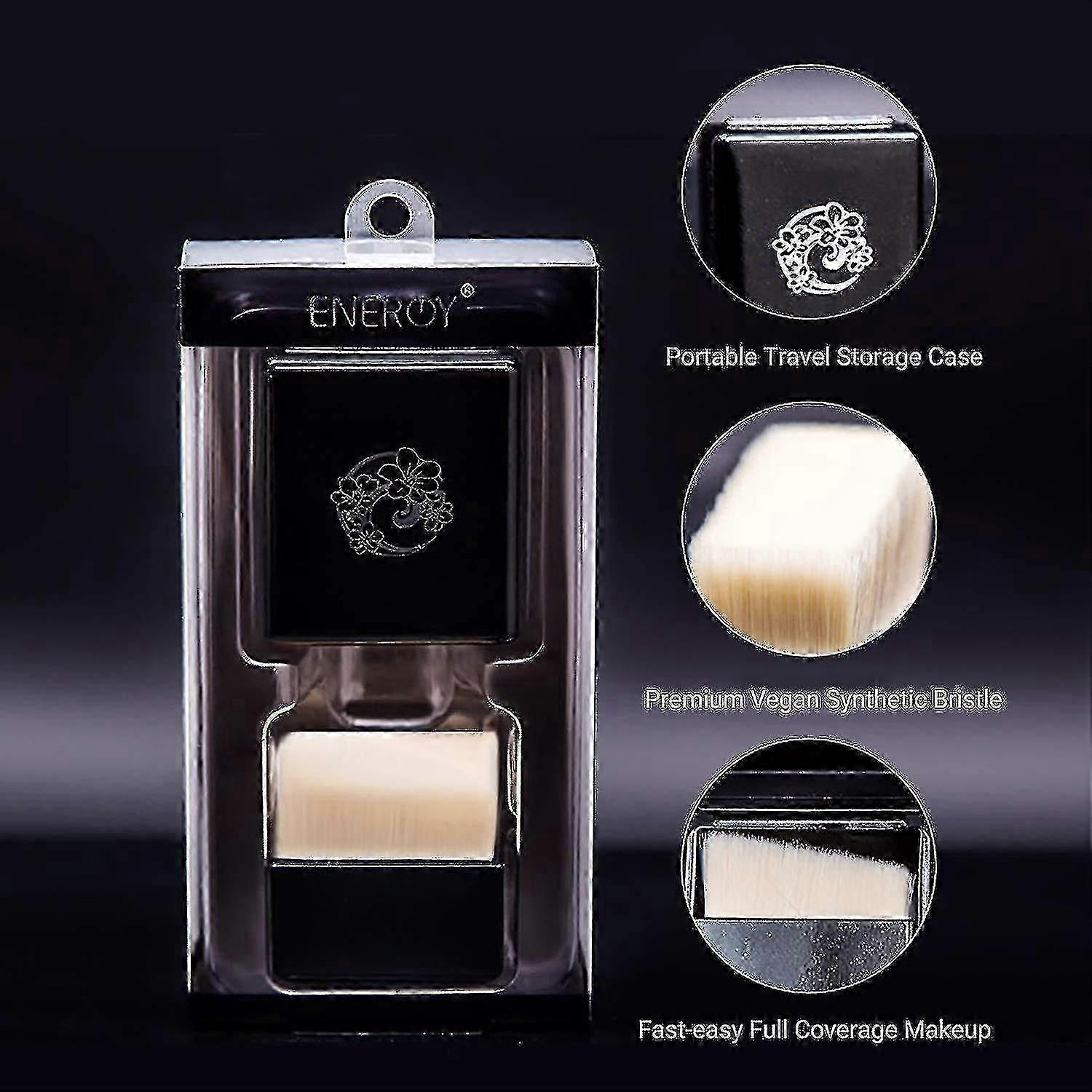 Premium Angled Foundation Brush for Flawless Mineral Powder Application