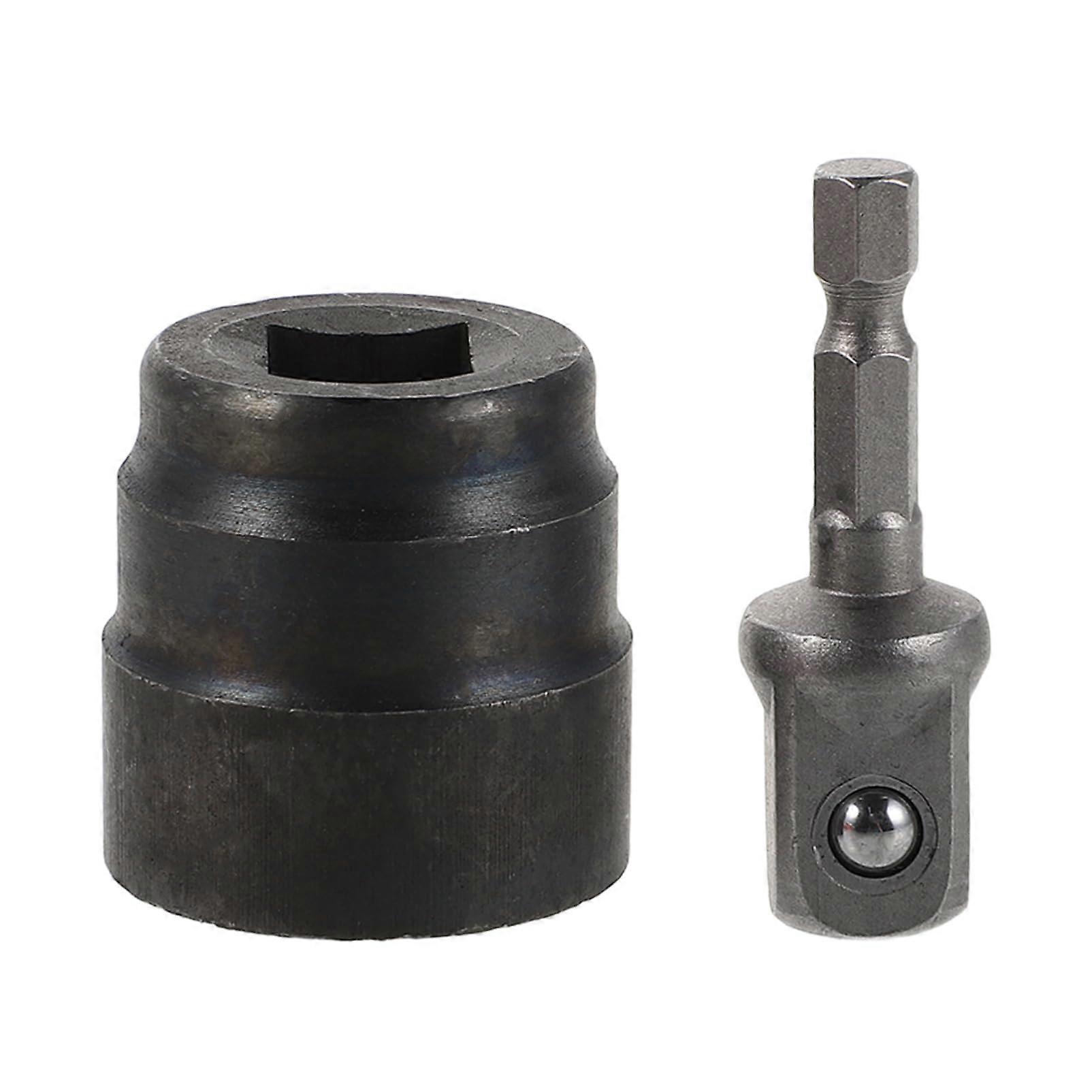 Portable Wheel Change Tool Adapter for Efficient Tire Changing with Socket Wrench for Trucks, Cars, and Motorhomes