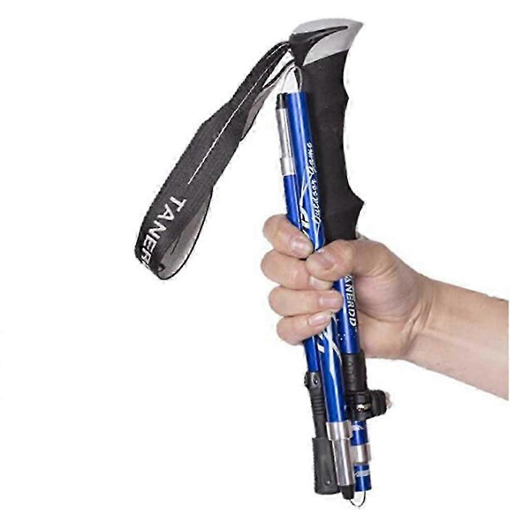 2025 walking poles foldable. adjustable, lightweight, telescopic trekking poles with rubber buffer for men and women
