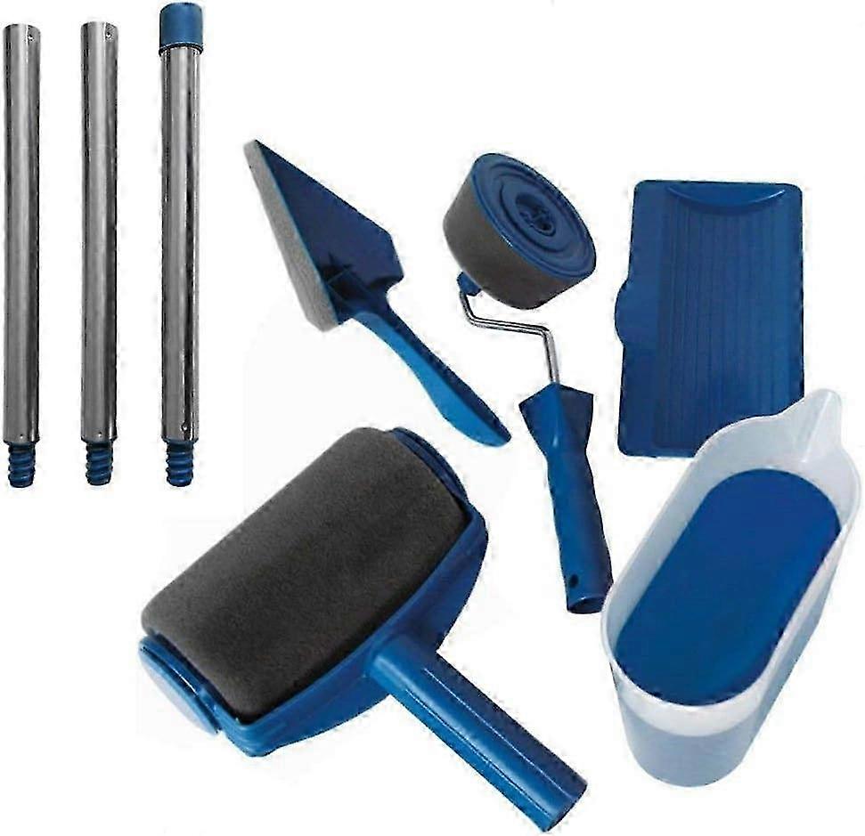 2025 Effortless Decorating Kit, Decorate Home, Smart Paint Roller For Walls, Extension Poles, Easy To Clean, Corner Cutter, Time Saver, Smooth Surface