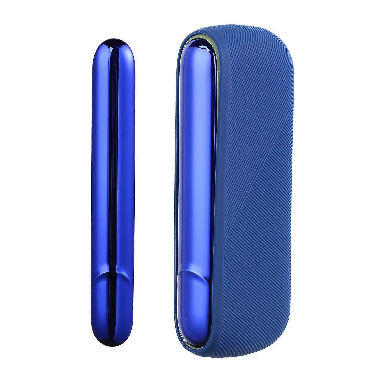 Silicone Case Set Soft Touch Rubber Case for Iqos Iluma Blue