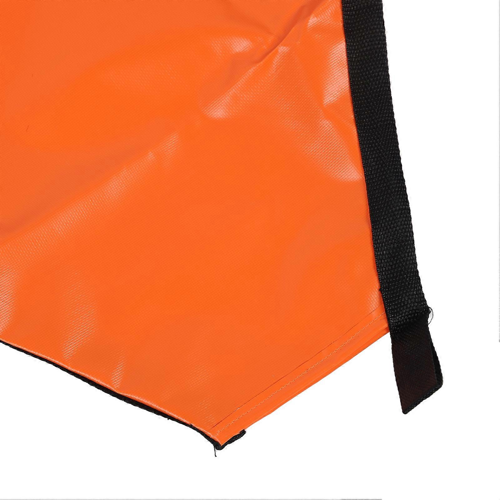 Drift Sock High Visibility Wind Resistant Orange Portable Tear Resistant Sea Anchor Drogue For Marine Boats Yachts 32 Inch Fits 16‑20ft Boats