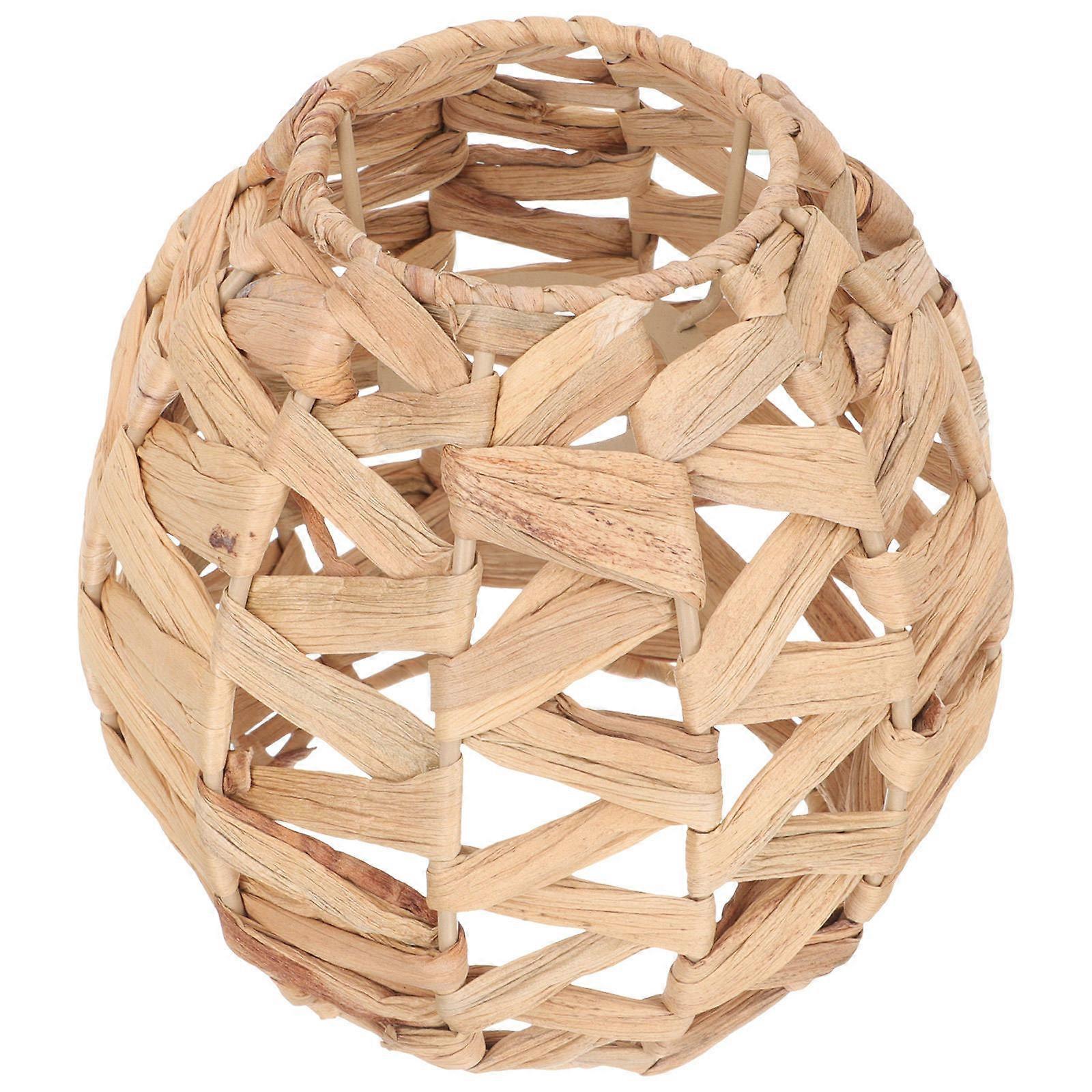 Beige Woven Lampshade for Table Lamp or Ceiling Lamp Create Natural Atmosphere for Home Decor 12.5x19.5 Inches