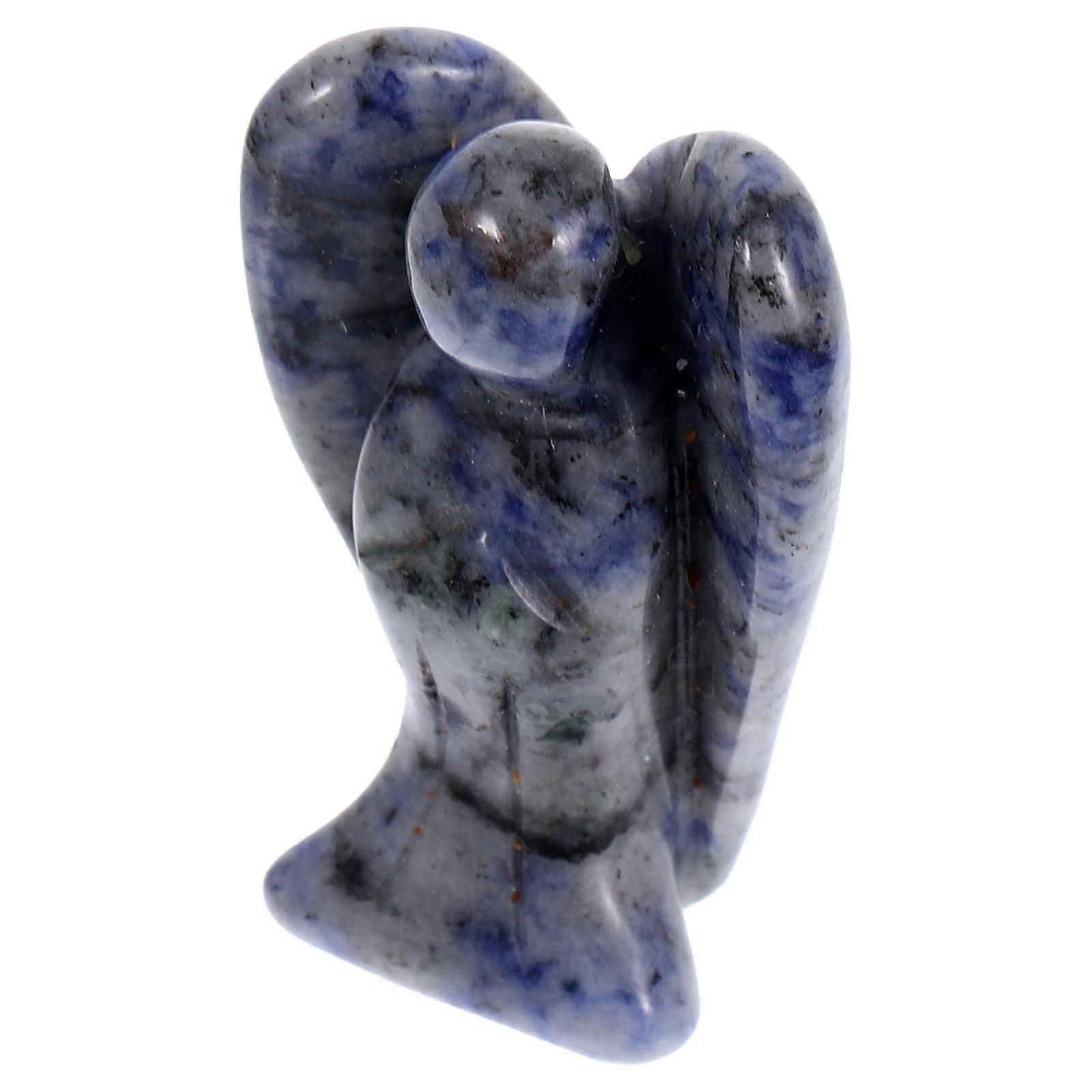 ナチュラルクリスタル像手彫りケルビムエンジェルフィギュアキッチンコーヒーテーブル1パック