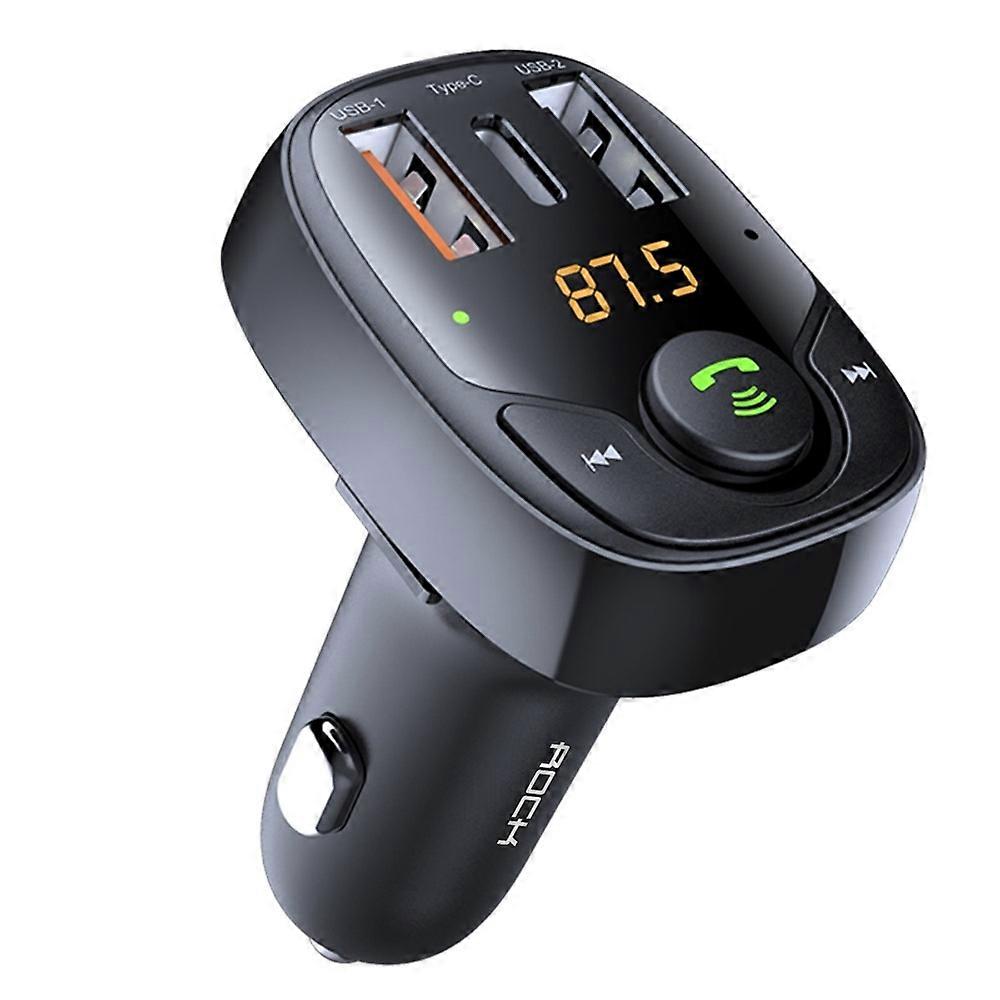 ROCK B301 Dual USB + PD Bluetooth 5.0 FM Transmitter