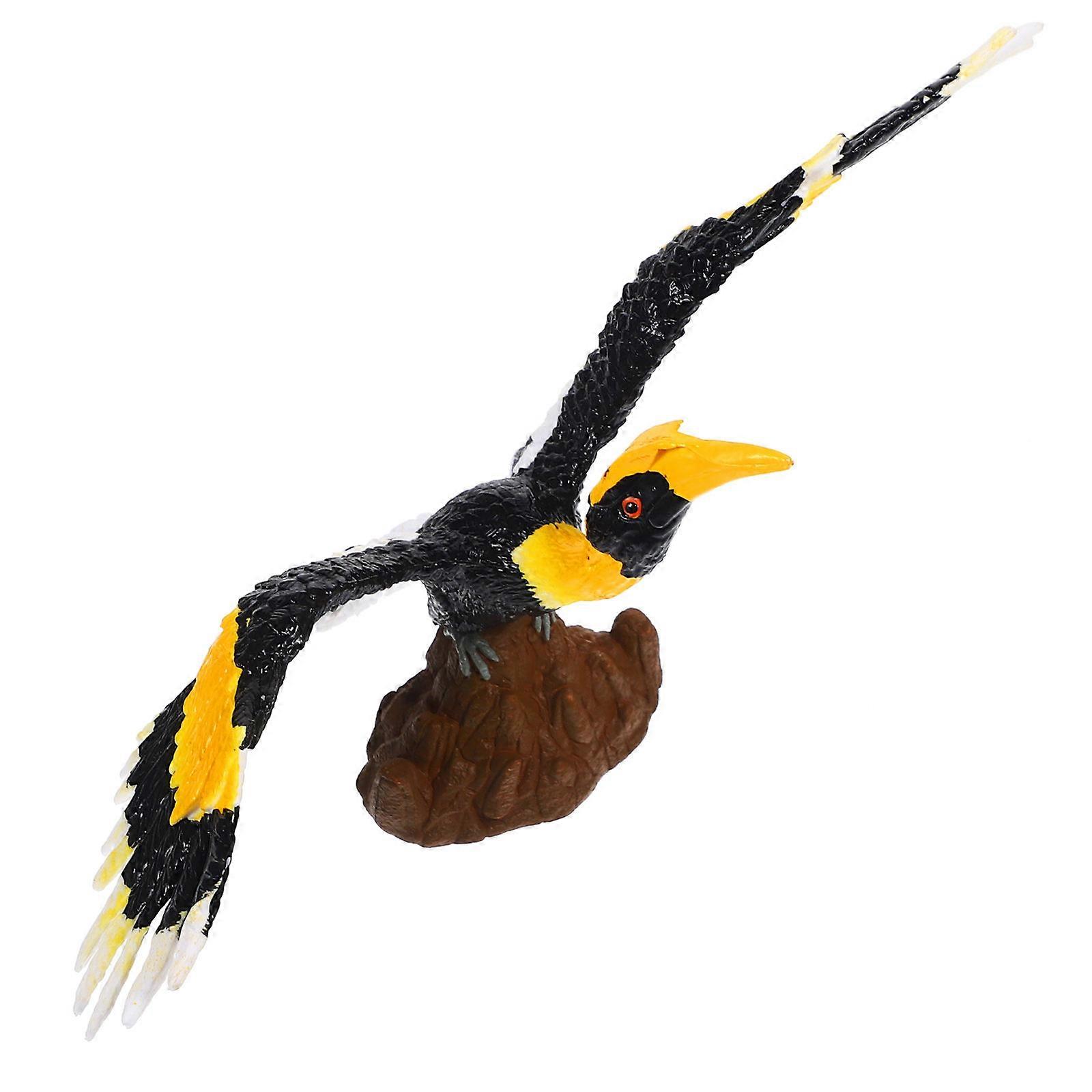 Lifelike Artificial Bird Statue for Decor Lightweight Plastic 1 Piece