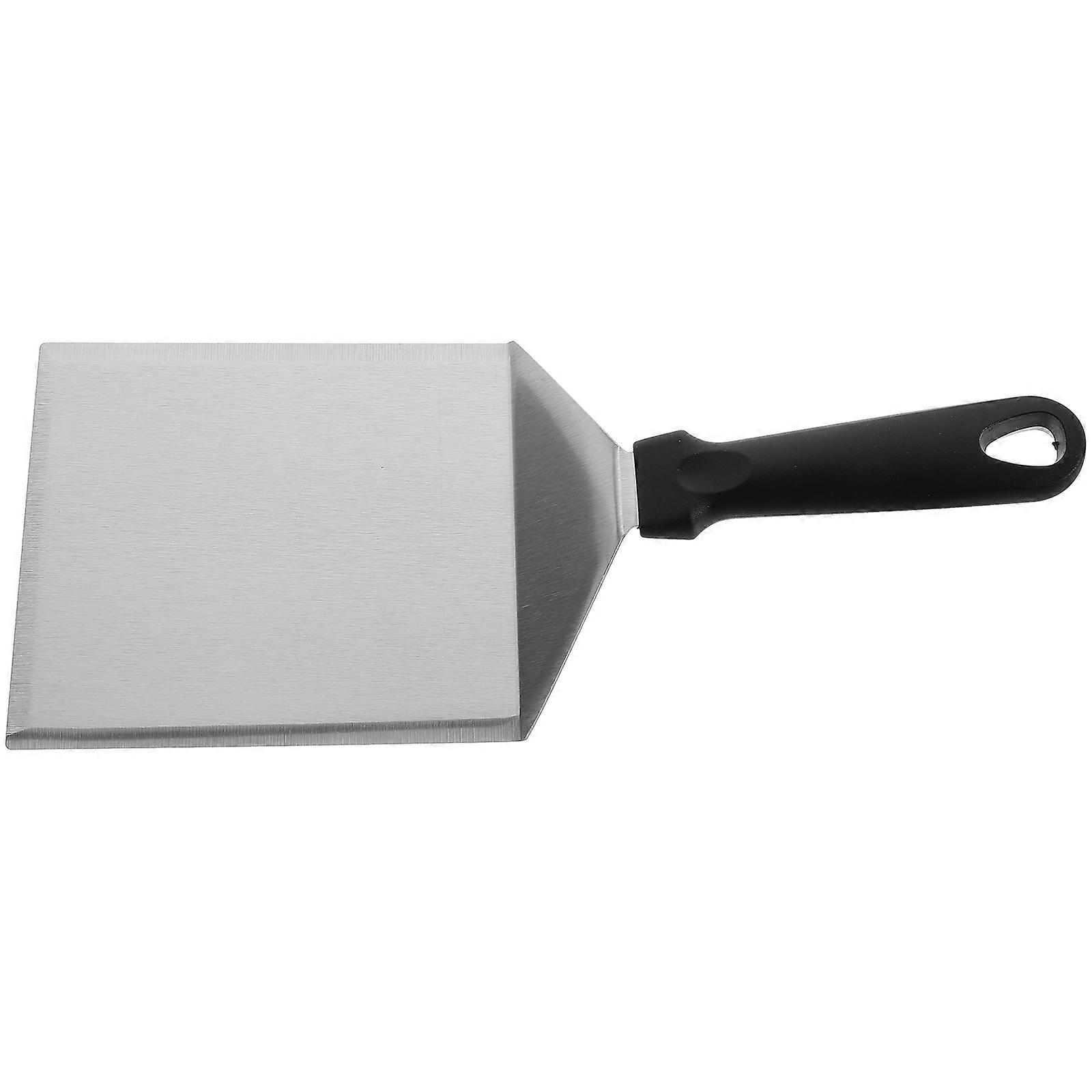 Grill for Kitchen Use with Ergonomic Handle and Wide Head Silver