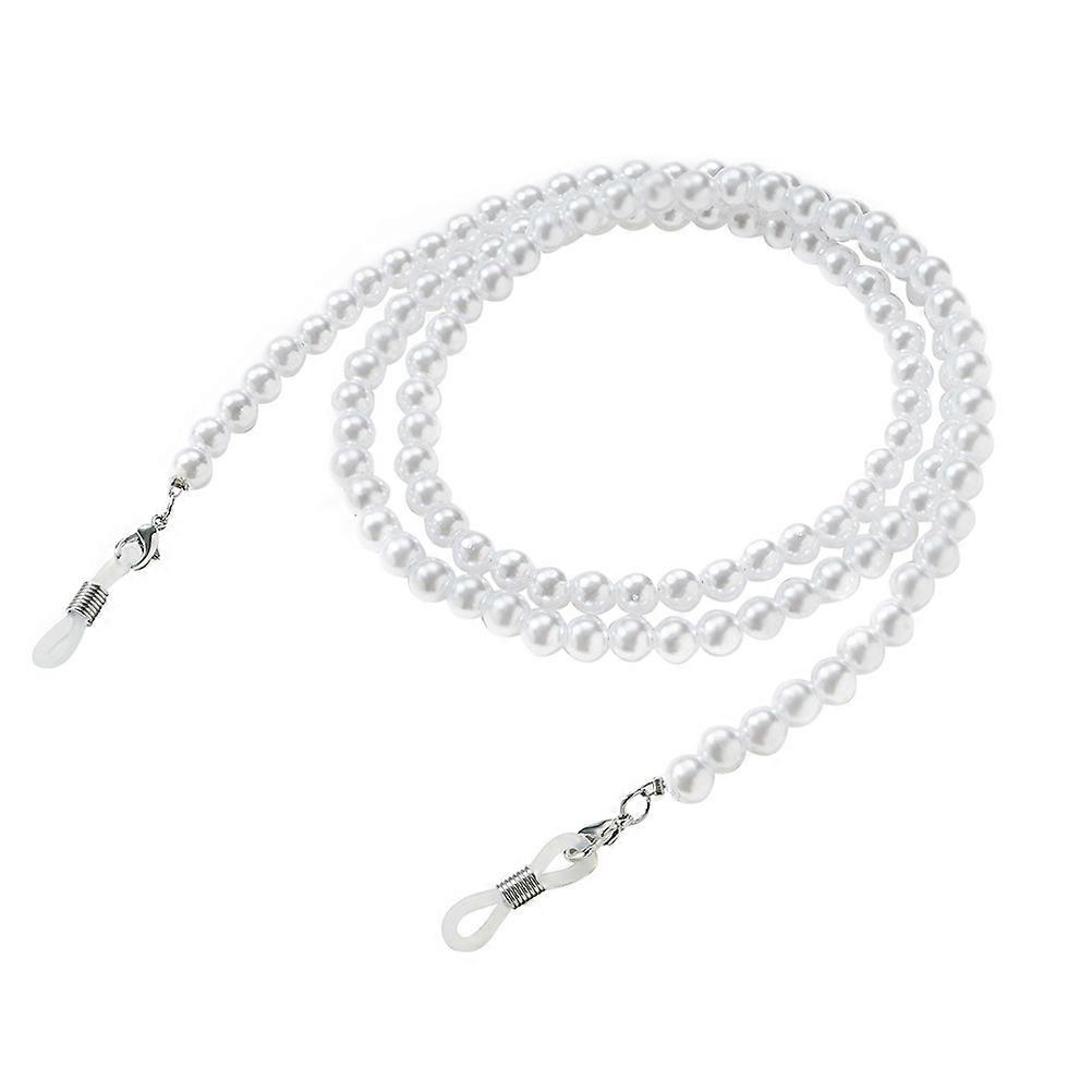 White Acrylic Glasses Chain with Pendant for Decoration Use Keeps Glasses Safe and Stylish 1pc
