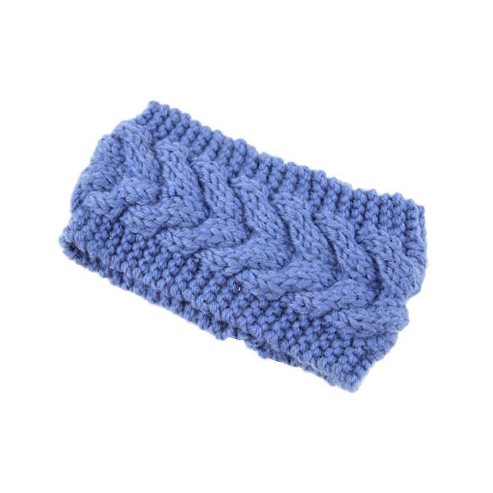 Knitted Warm Headbands Textile Headband Women Girls Running Protects Ears from Cold Woolen Yarn 1Set