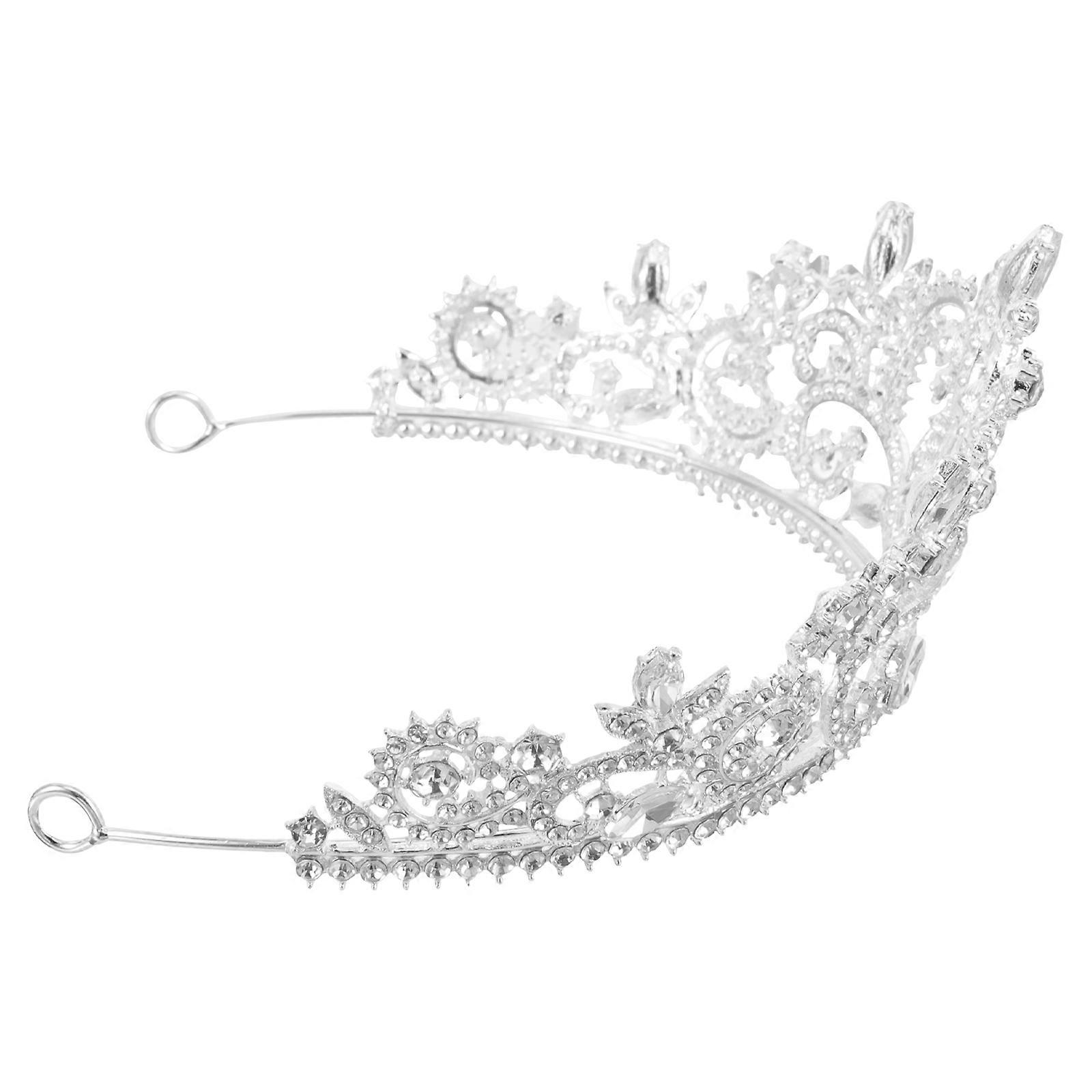 Here's a refined and appealing product description based on your input:
**1pc Luxury Crystal Crown Headband – Elegant Bridal Headdress for