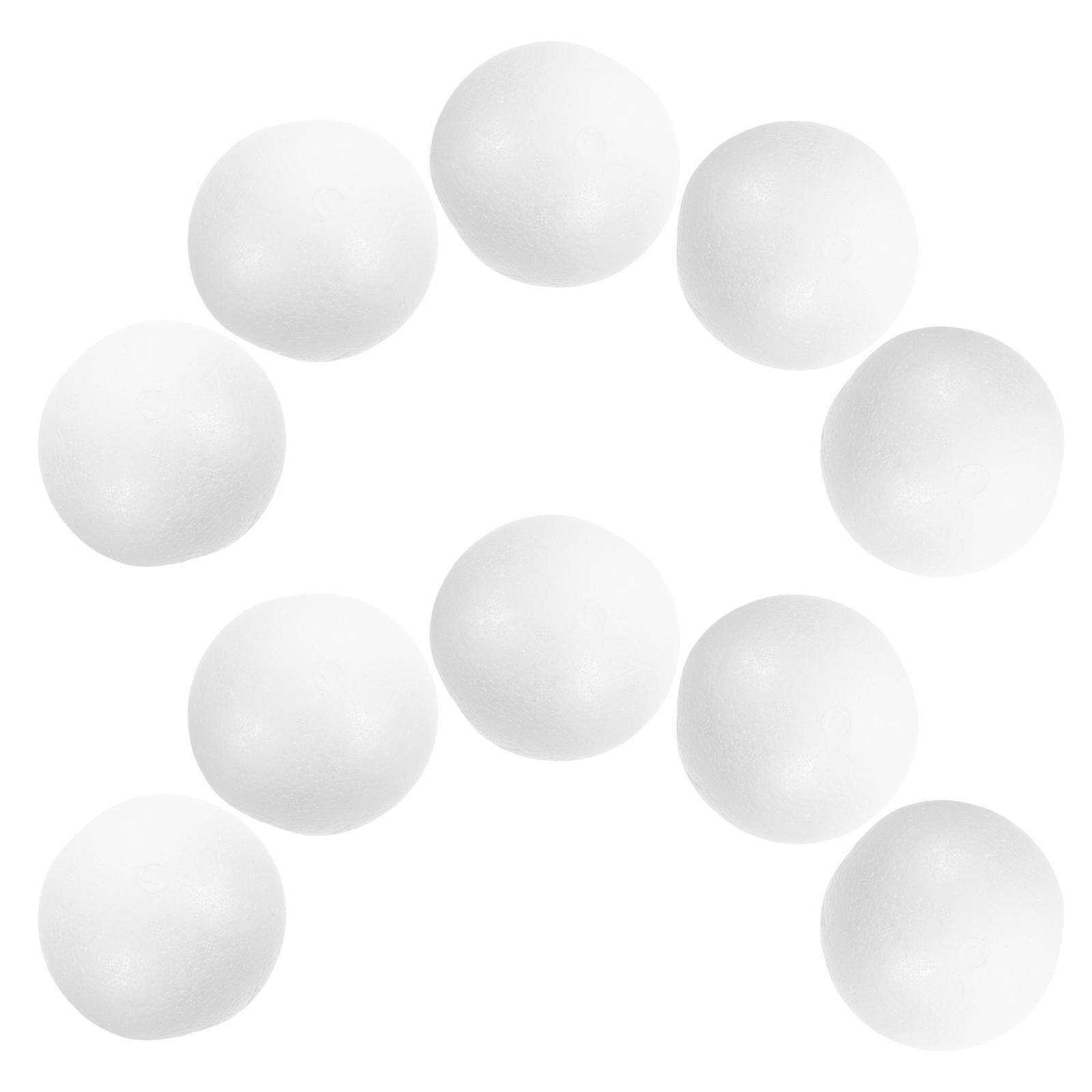 Foam Hemisphere Craft Balls 10pcs Unpainted Semicircular Lightweight Versatile Decor for DIY Arts Crafts Party and Christmas Tree