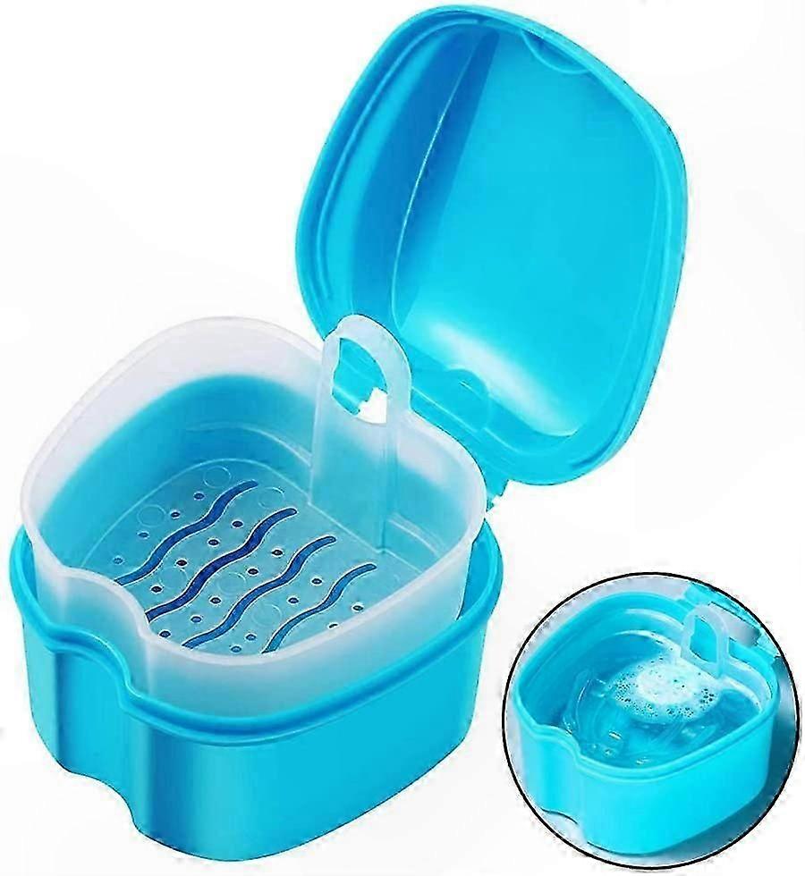Portable Denture Case with Easy-Clean Feature for Hygiene and Convenience