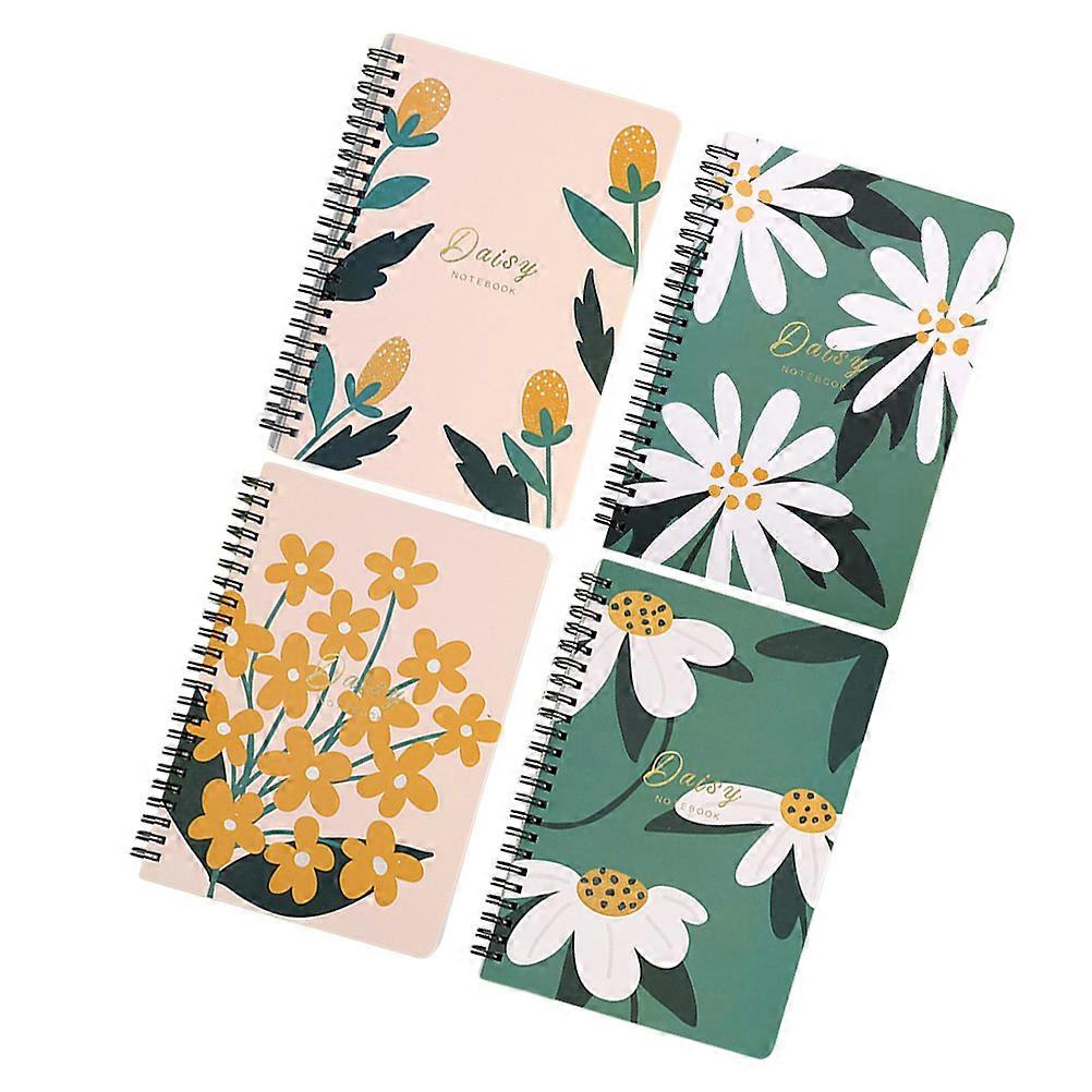 Floral Spiral Notebooks Thick Paper Journals for Note Taking Cover Writing Planners Scheduling Memo Recording for Students