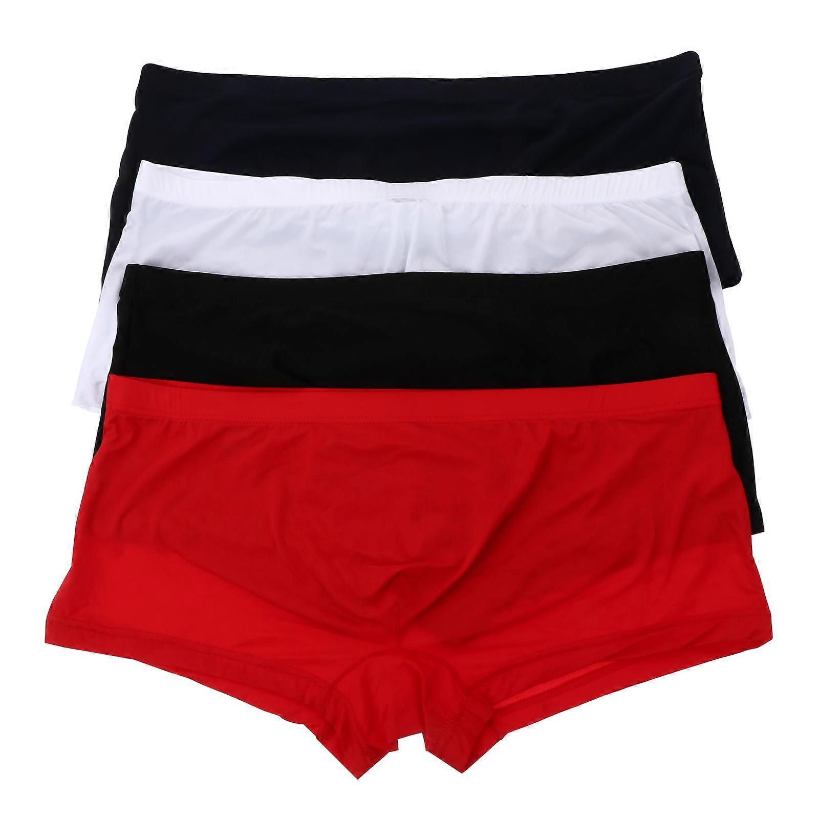 Men Ice Silk Underwear Breathable Lingerie Style Underpants Assorted Color For Hot Nights