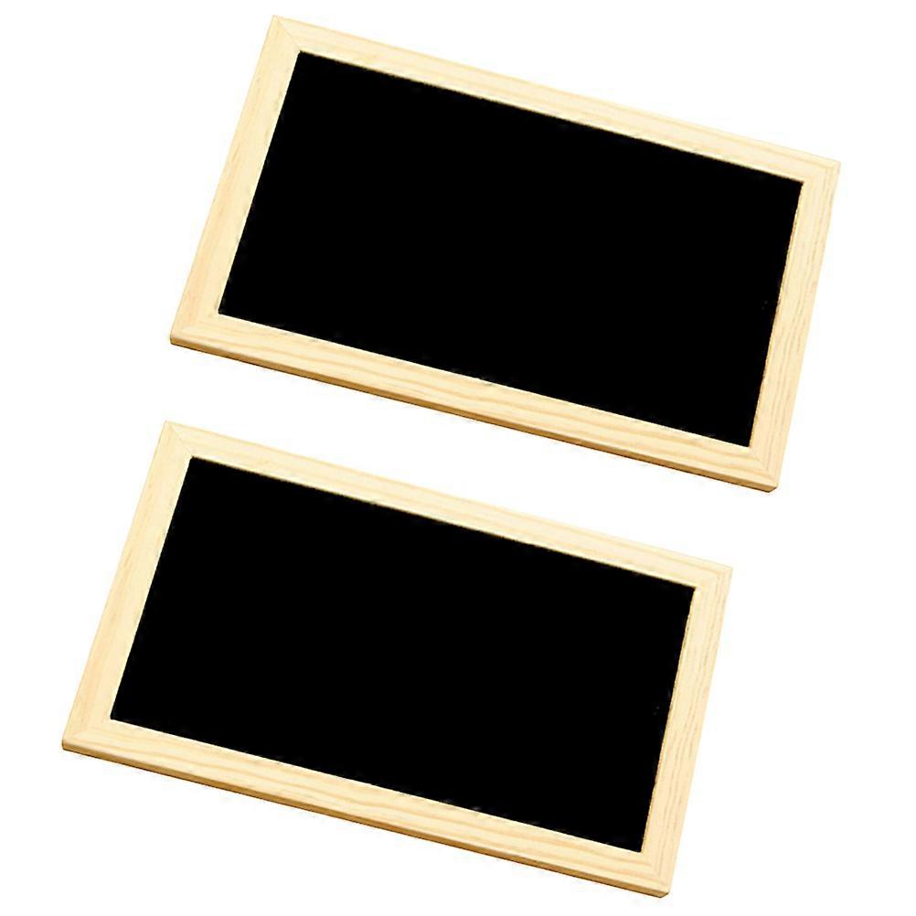 2PCS Chalkboard Signs Single Sided Erasable Message Boards Blackboards Wall Decoration Signs 30x20cm