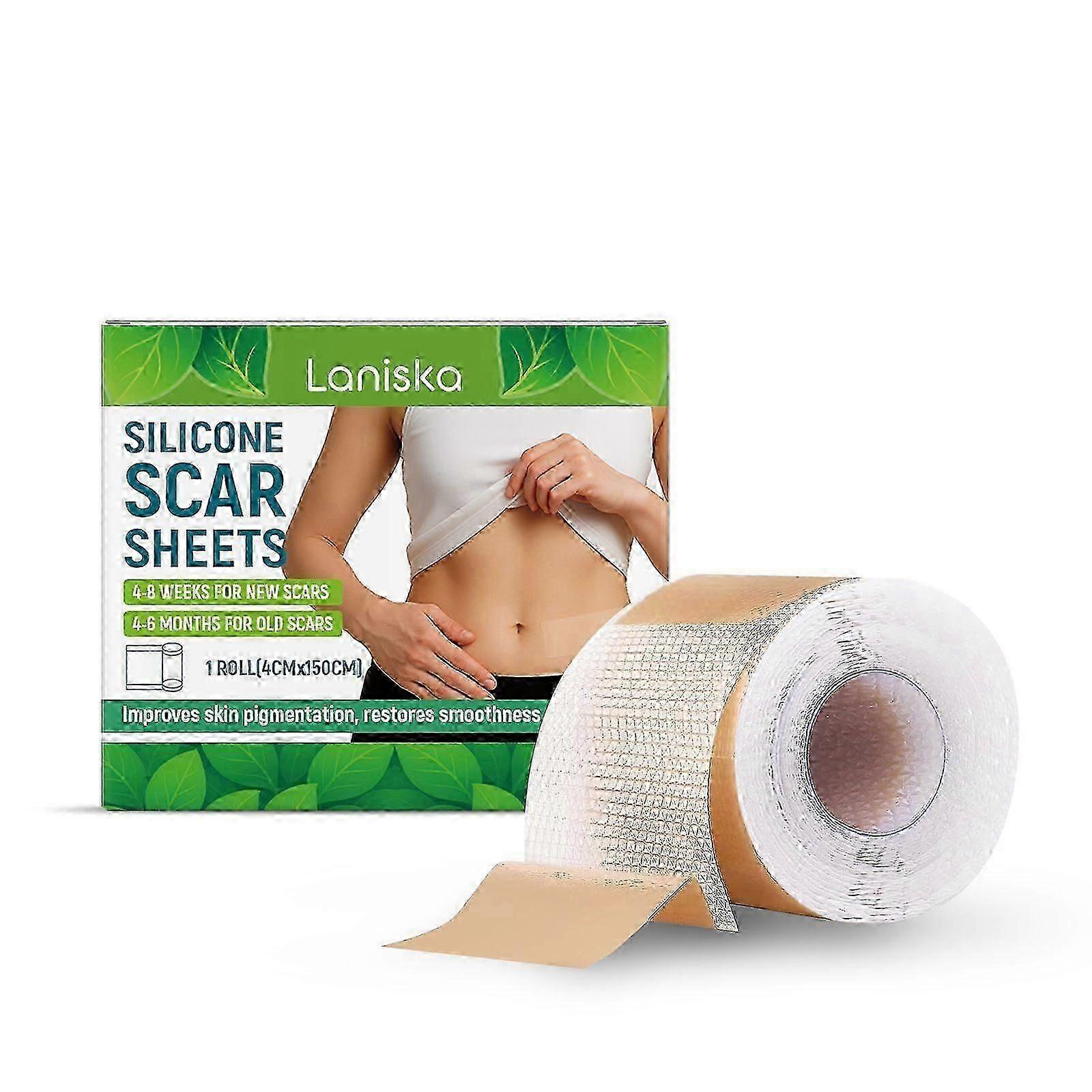 Waterproof Silicone Scar Sheets - Medical Grade Hypoallergenic Silicone Scar Tape, Ultra-soft Scar Removal Treatment for Surgical Scars, C-Section