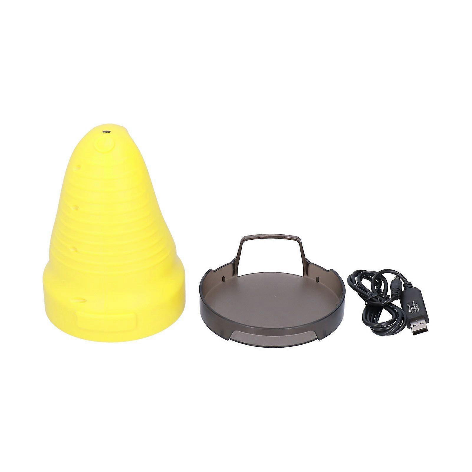 USB充電式電動スノースクレーパー 多機能アイススクレーパー 車用フロントガラス除雪デフロスターツール イエロー