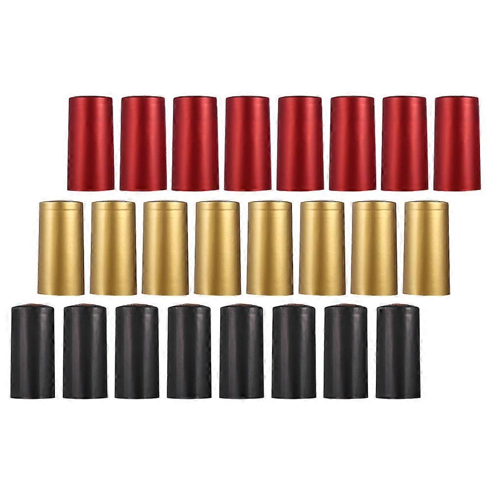 60pcs Caps for Heat Shrink DIY Red Bottles Sealing Capsules