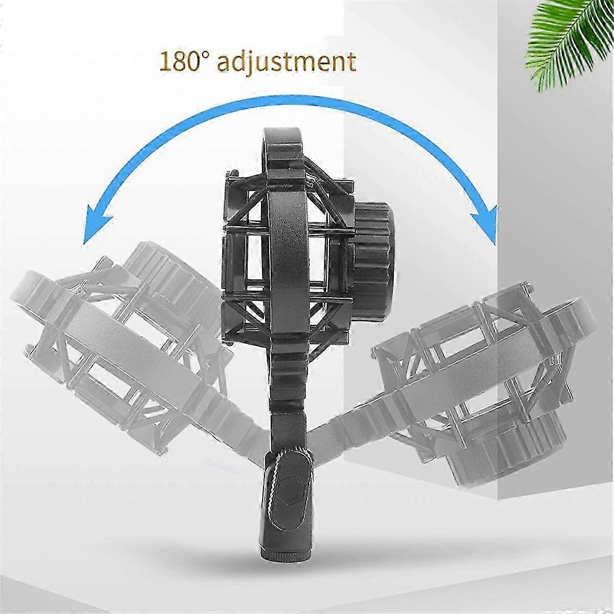 Support antichoc pour microphone araignée - Support de microphone à condensateur réglable et isolation pour l’enregistrement en studio