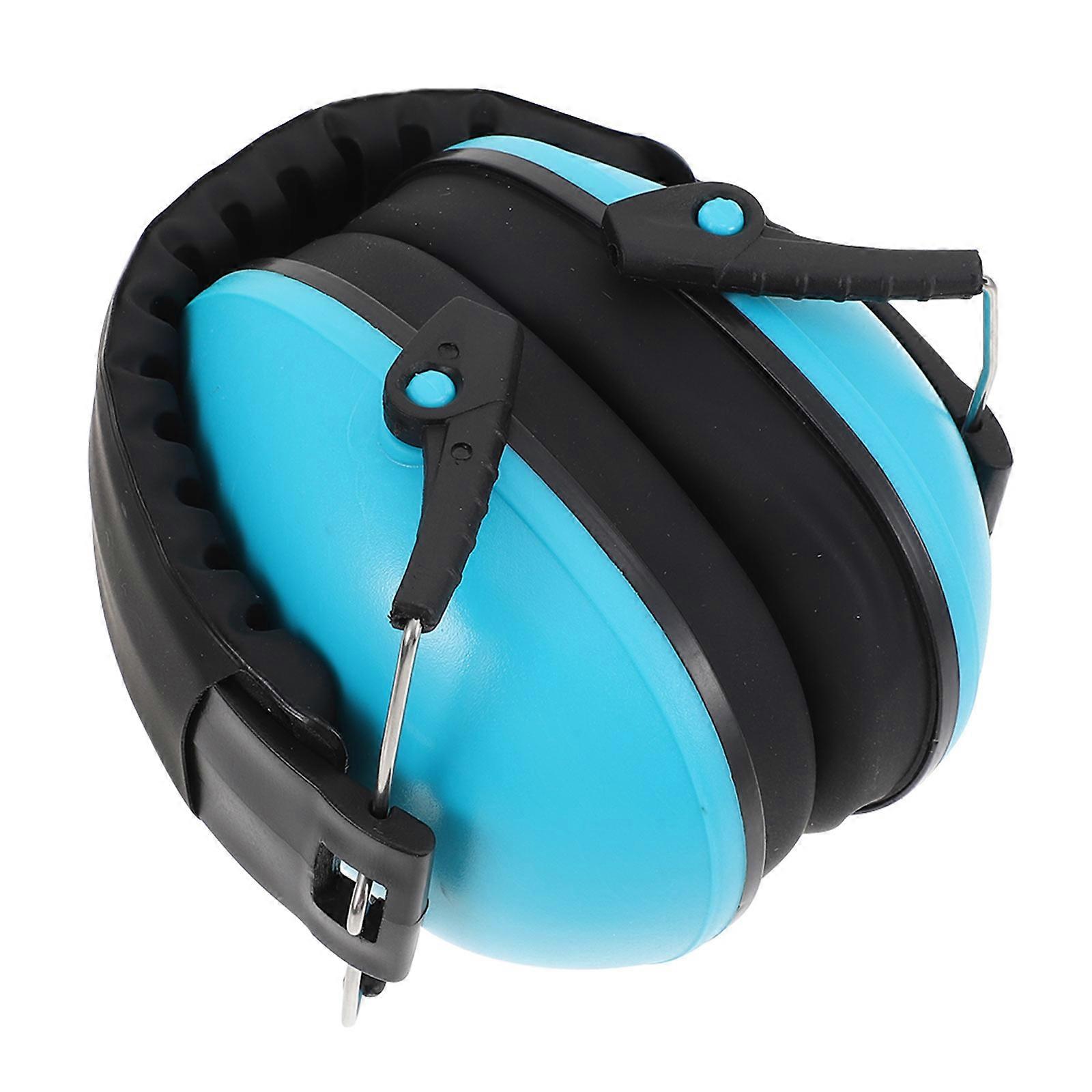 Practical Soundproof Earmuff For Kids Vacations Offering Noise Reduction And Comfort In Blue Color 1Set