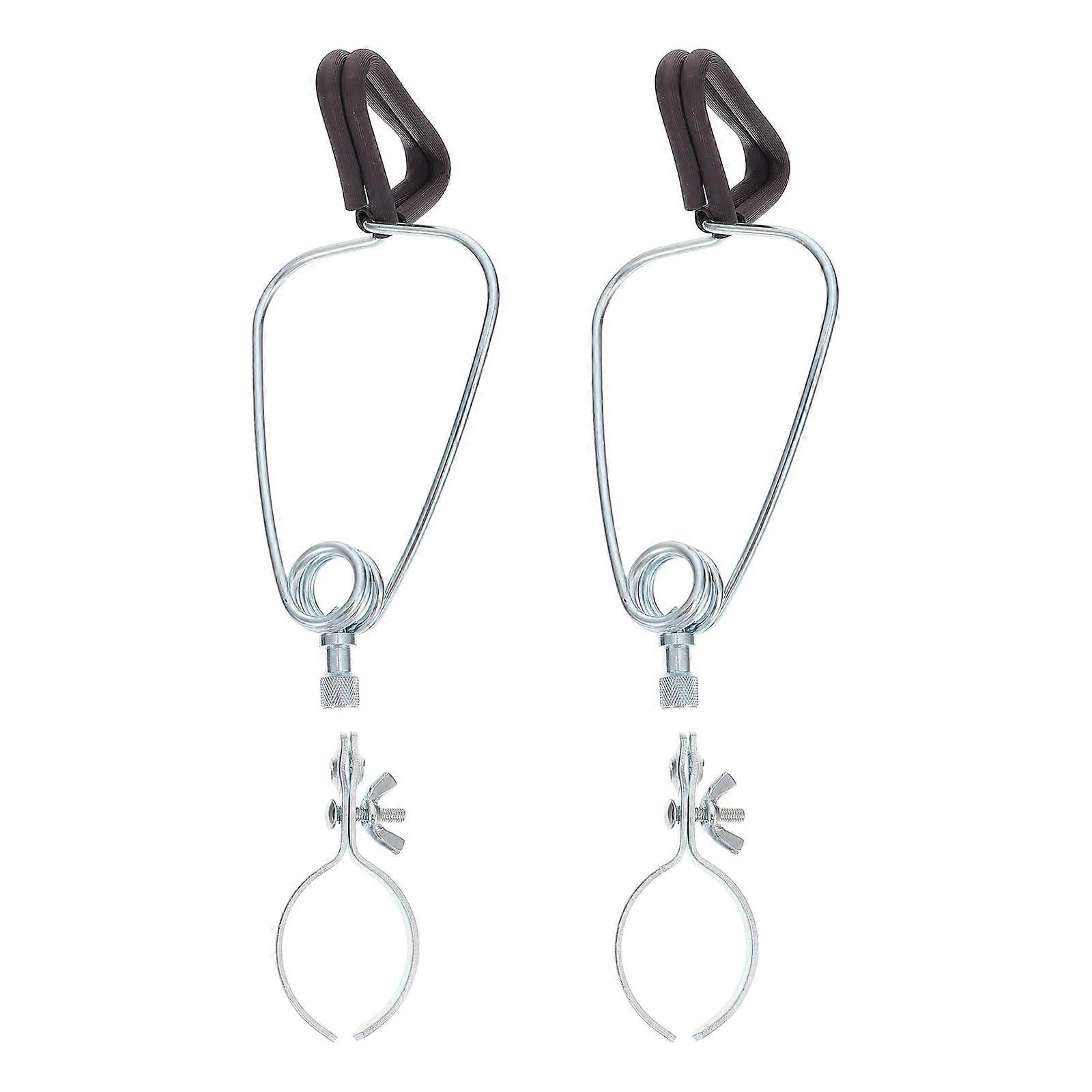 Durable Metal Lampshade Clips for Holding Use Silver Color 2 Pieces
