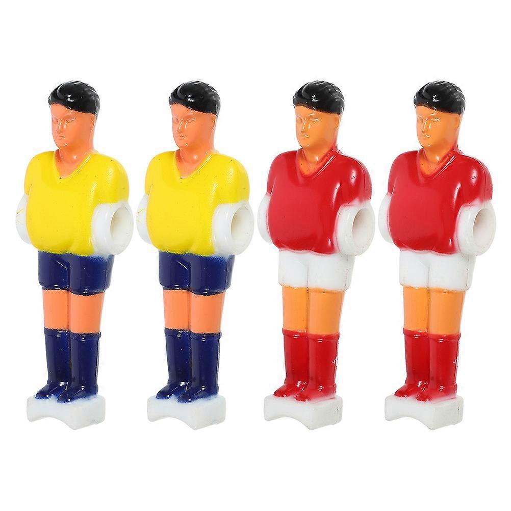 Foosball Machine Figures Made of PVC for Decor Statuette Set of 4 pcs 6.5 inch