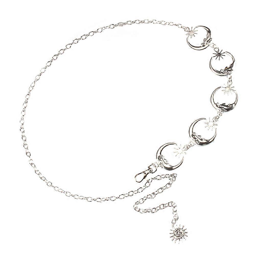 حزام فستان أنيق للفتيات تصميم القمر عارضة 110X4X0.2CM أزياء سبائك متينة 1 مجموعة