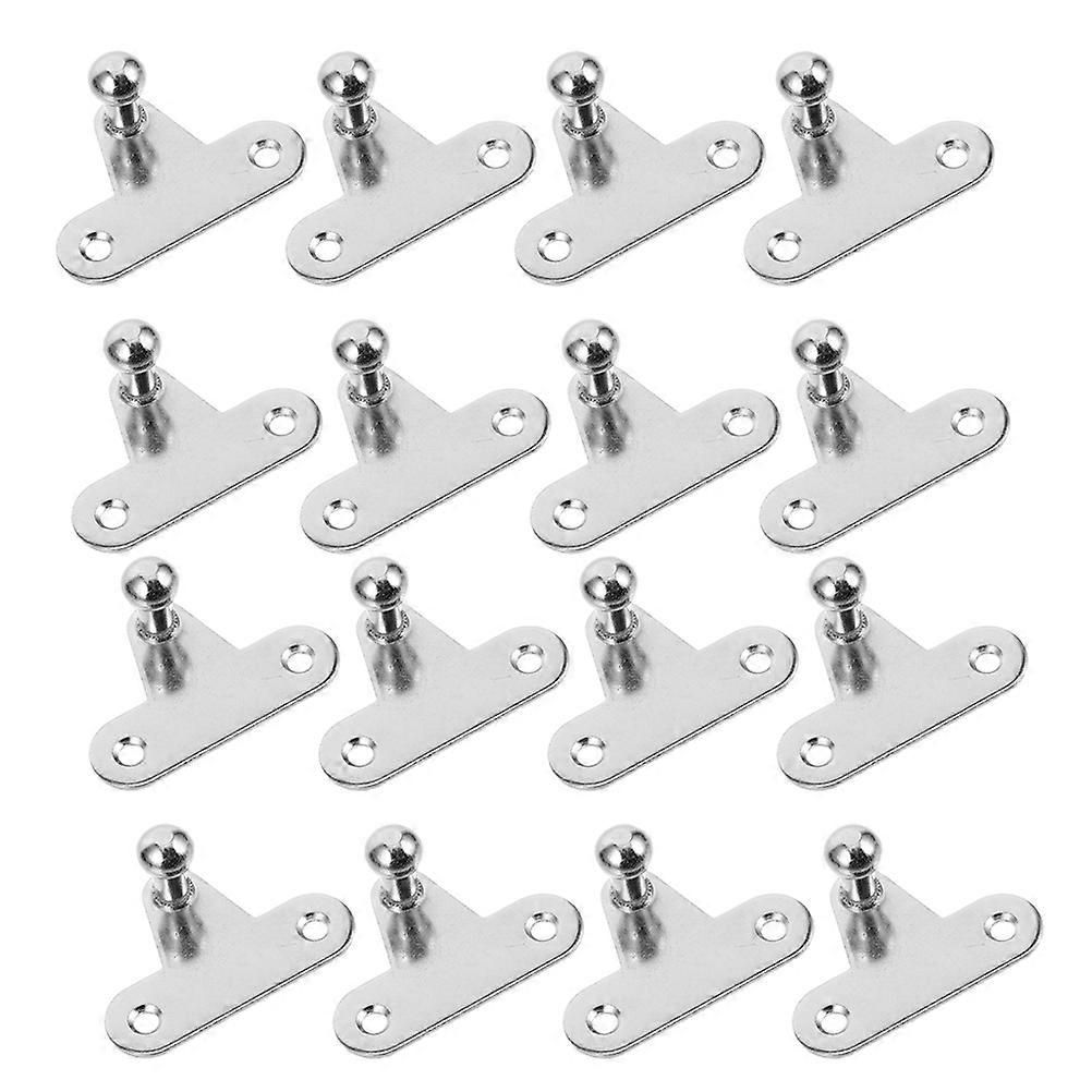 Gas Strut Mounting Brackets with Triangle Base for Home Silver Iron 20pcs