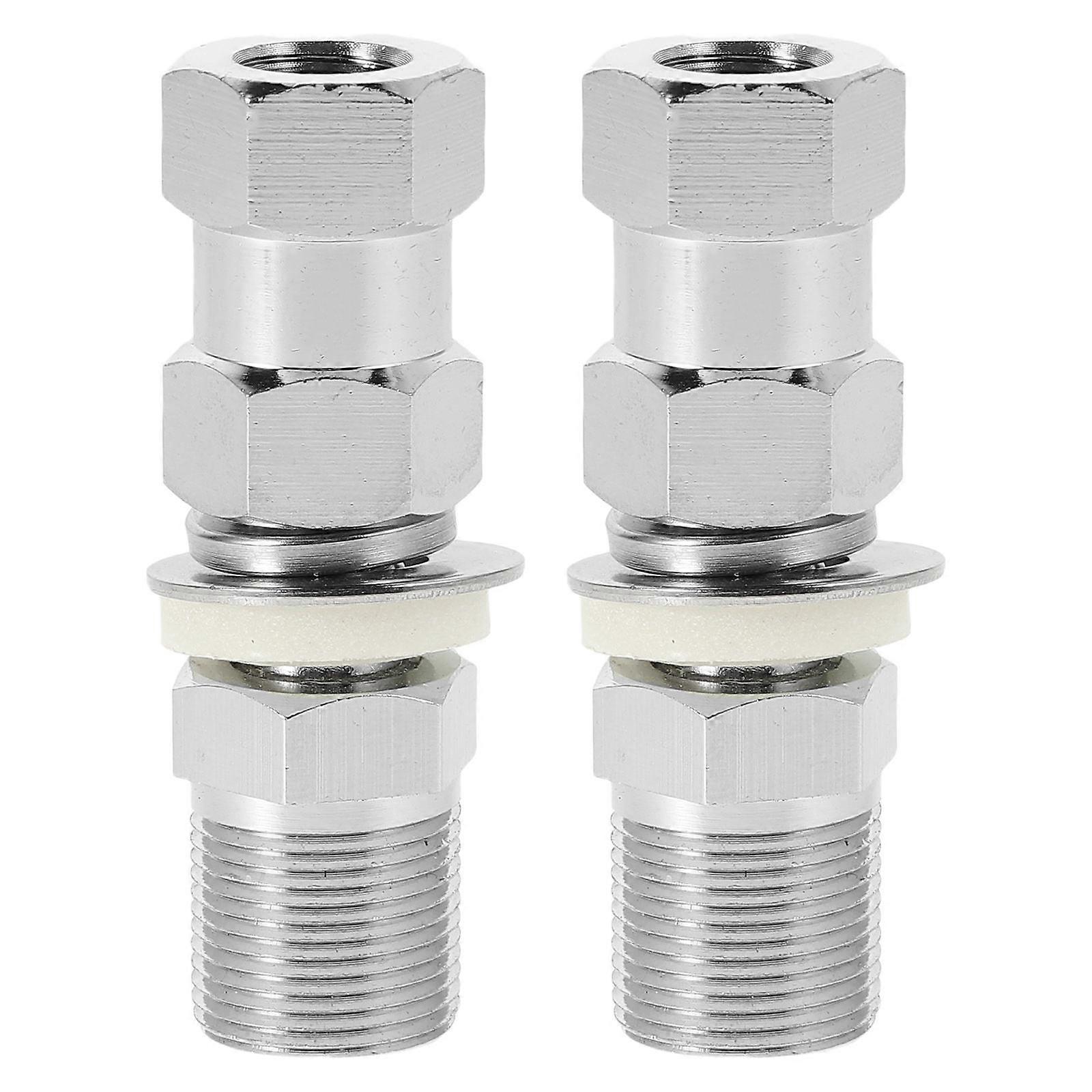 2pcs UHF Antenna Connector Metal Mount Adapter Standard Threaded Durable Connection for Experimental Equipment