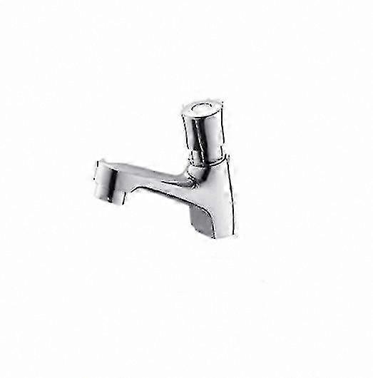 Water-Saving Self-Closing Timed Faucet with Chrome Finish for Kitchen and Bathroom Use
