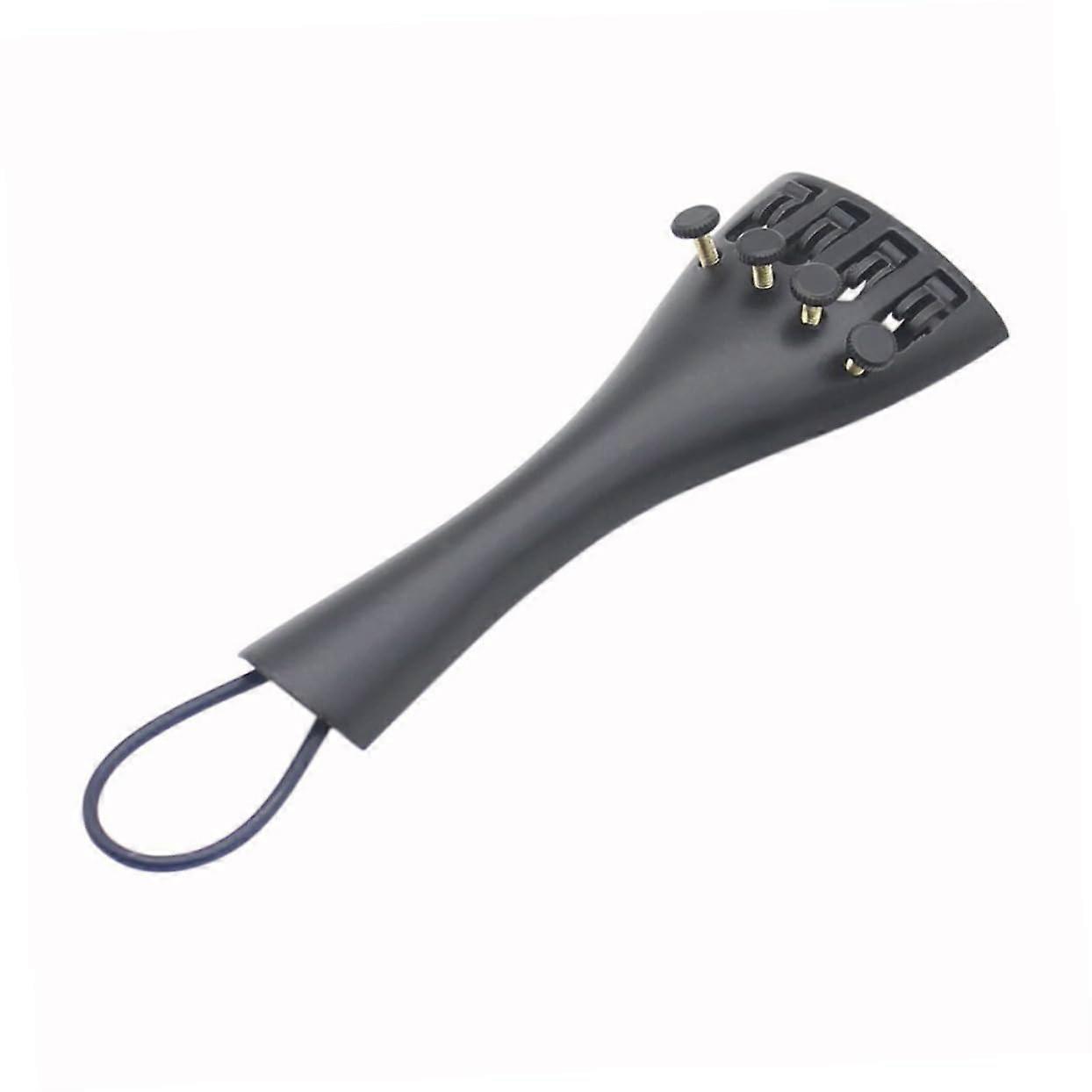 Violin Tailpiece Aluminum Alloy with Fine Tuners for 4/4 Violins Lightweight Durable Accessory for Easy Replacement