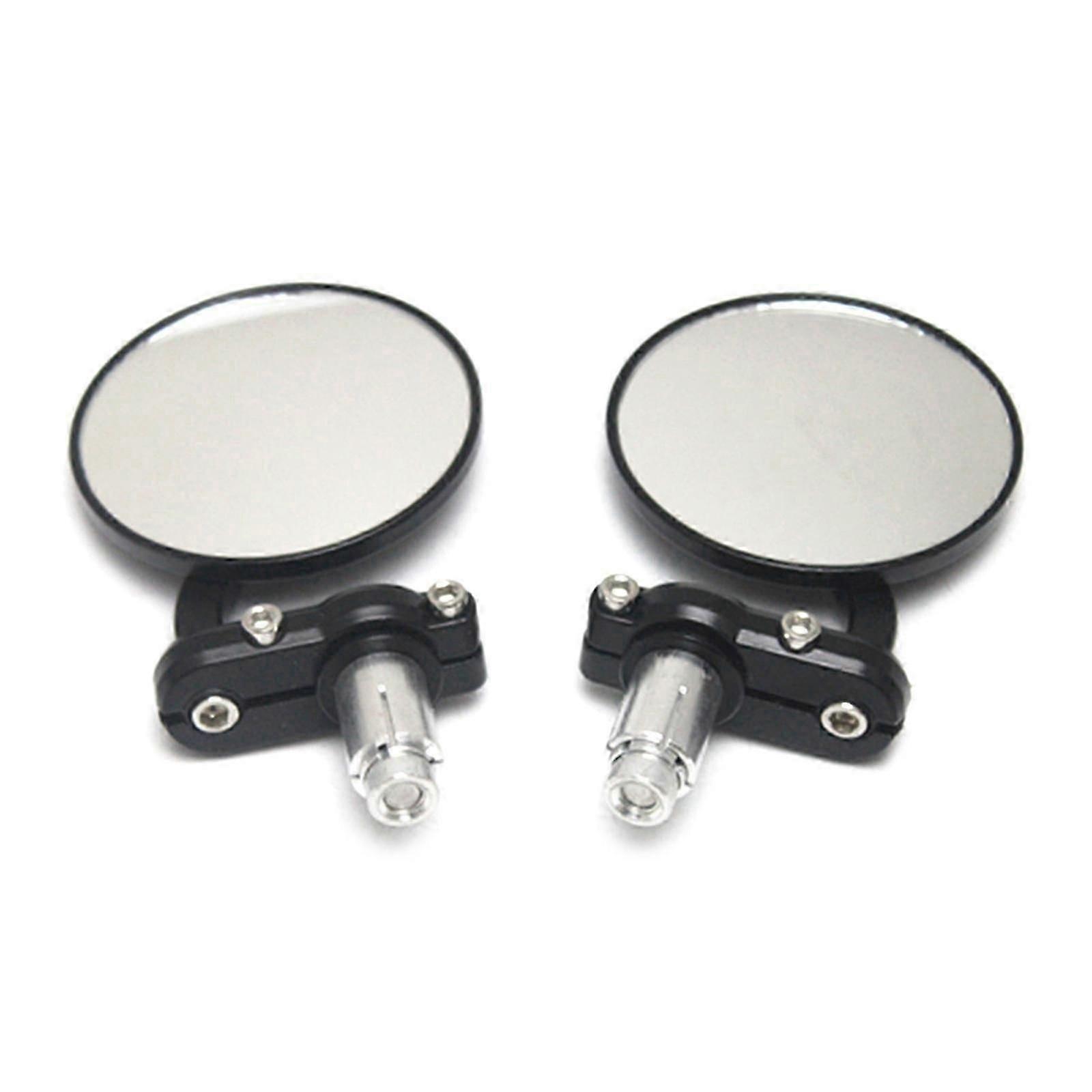 Bar End Motorcycle Mirror, Blast-Resistant, Glass Mirror,22mm Universal Mirror