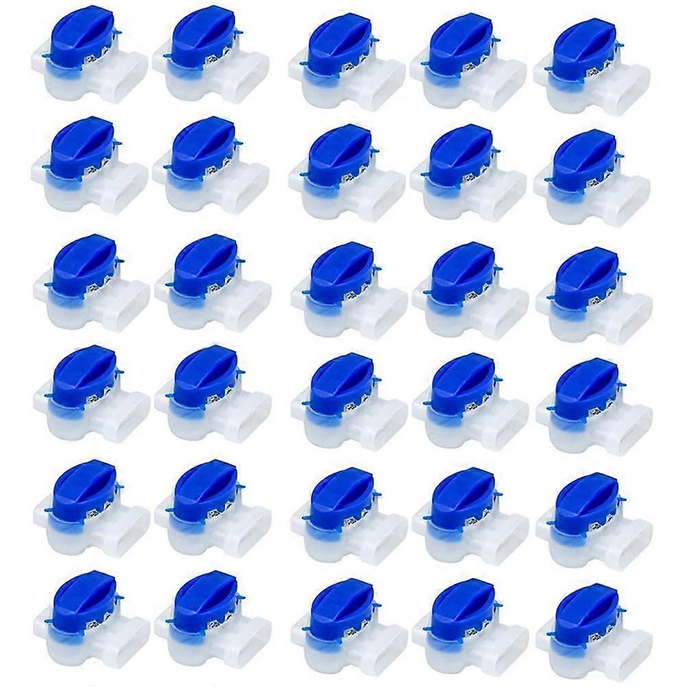 Waterproof Cable Wire Connectors For Garden Auto Lawn Mower Robotic Lawnmower Connectors 3 Pore Terminal Blocks 100 Pack