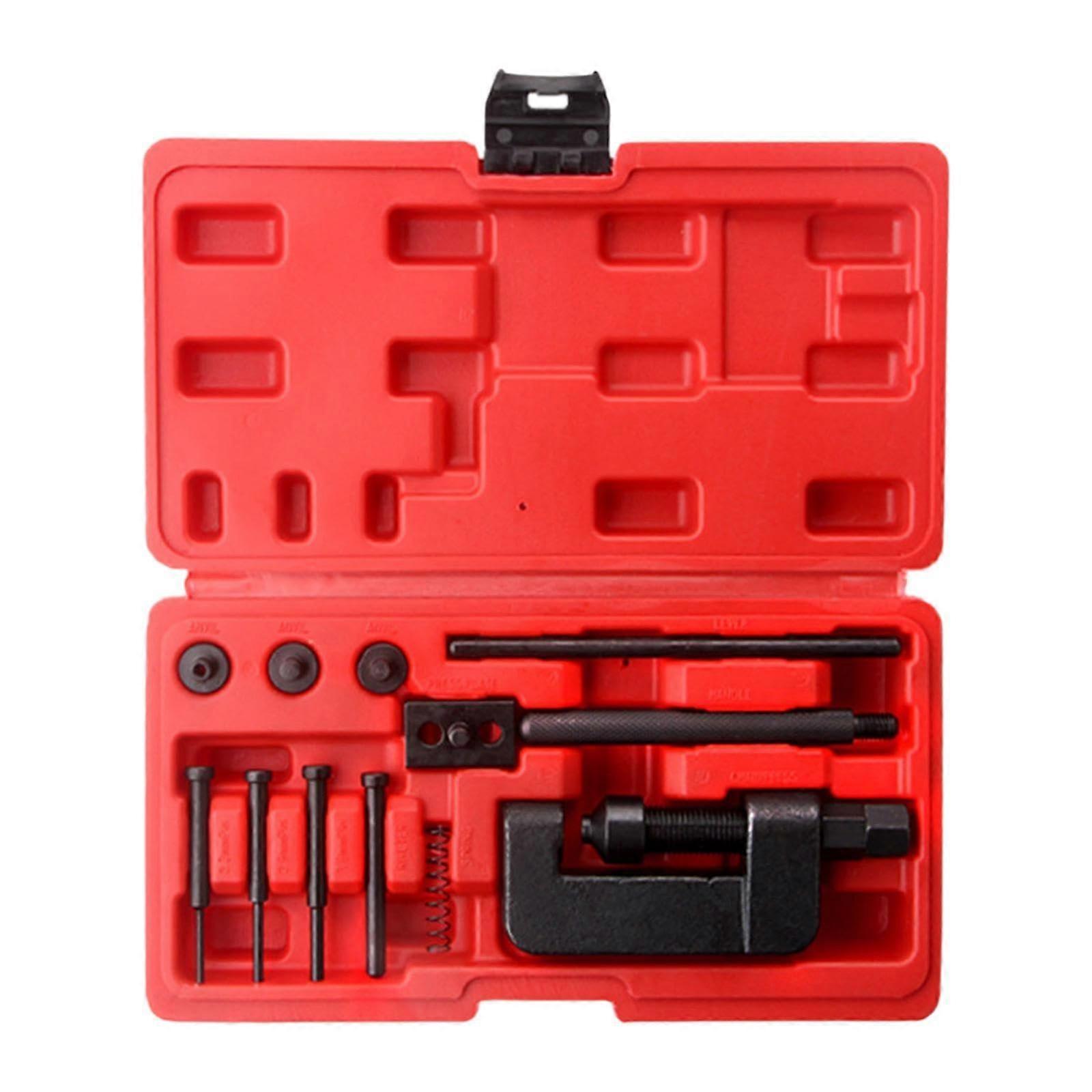 Chain Brake Tool Kit Rivet Tool Motorcycle Chain Maintenance Chain Link Removal Sturdy Construction
