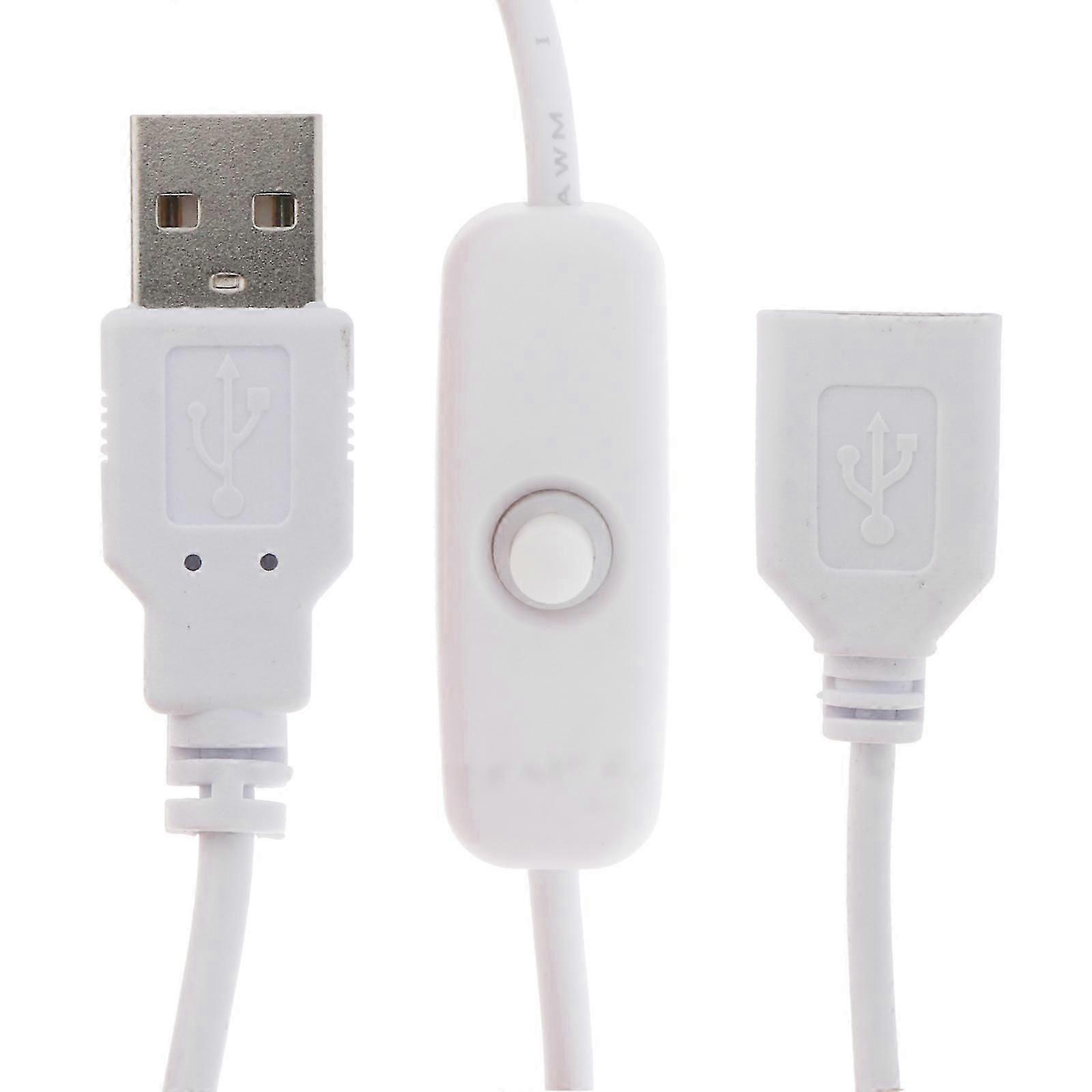 1M USB Cable with Switch ON/OFF Cable Extension Toggle for USB Lamp USB Fan Power Supply Cable