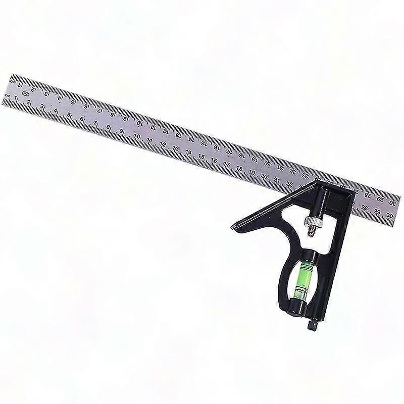 Stainless Steel Combination Square with Spirit Level and Marking Tool for Precision Measuring